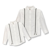 Father's Day Special : Twinning Set White Gallas Shirt