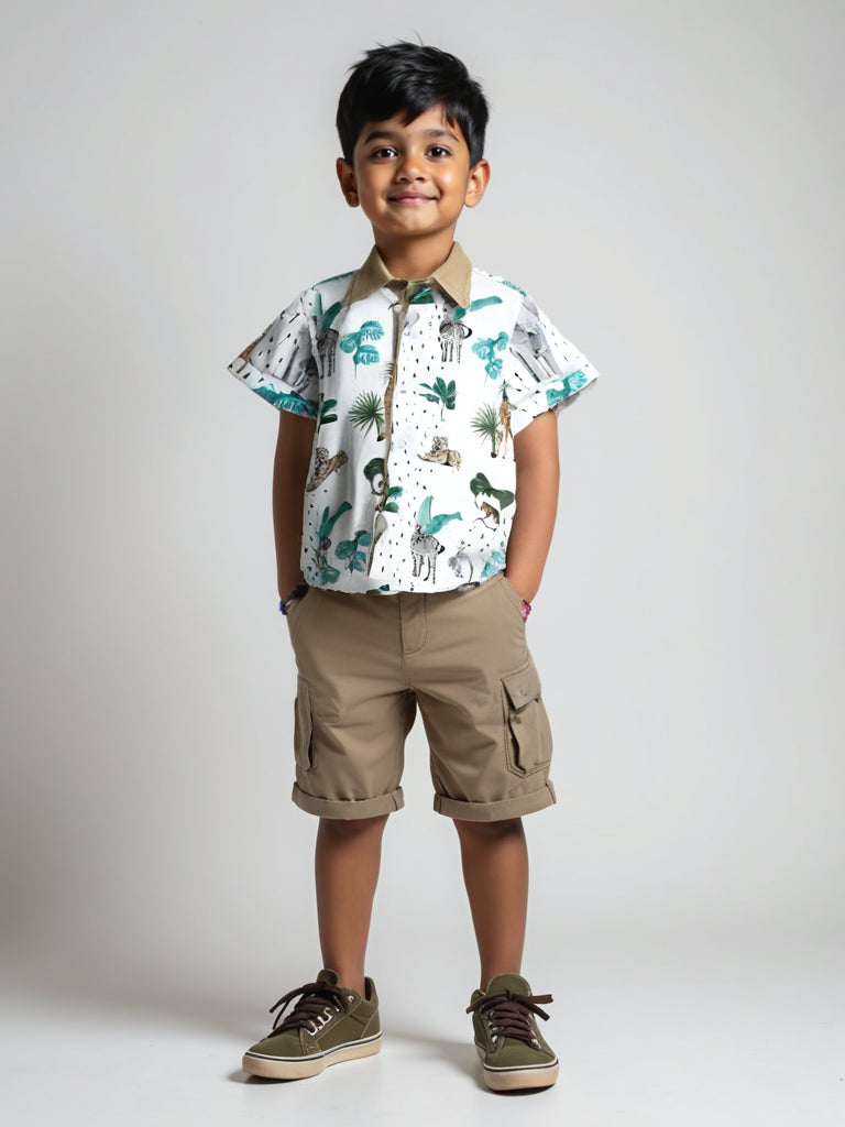 Safari Adventure Boys Cotton Shirt