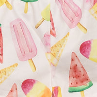Ice-cream Print Shorts for Girls