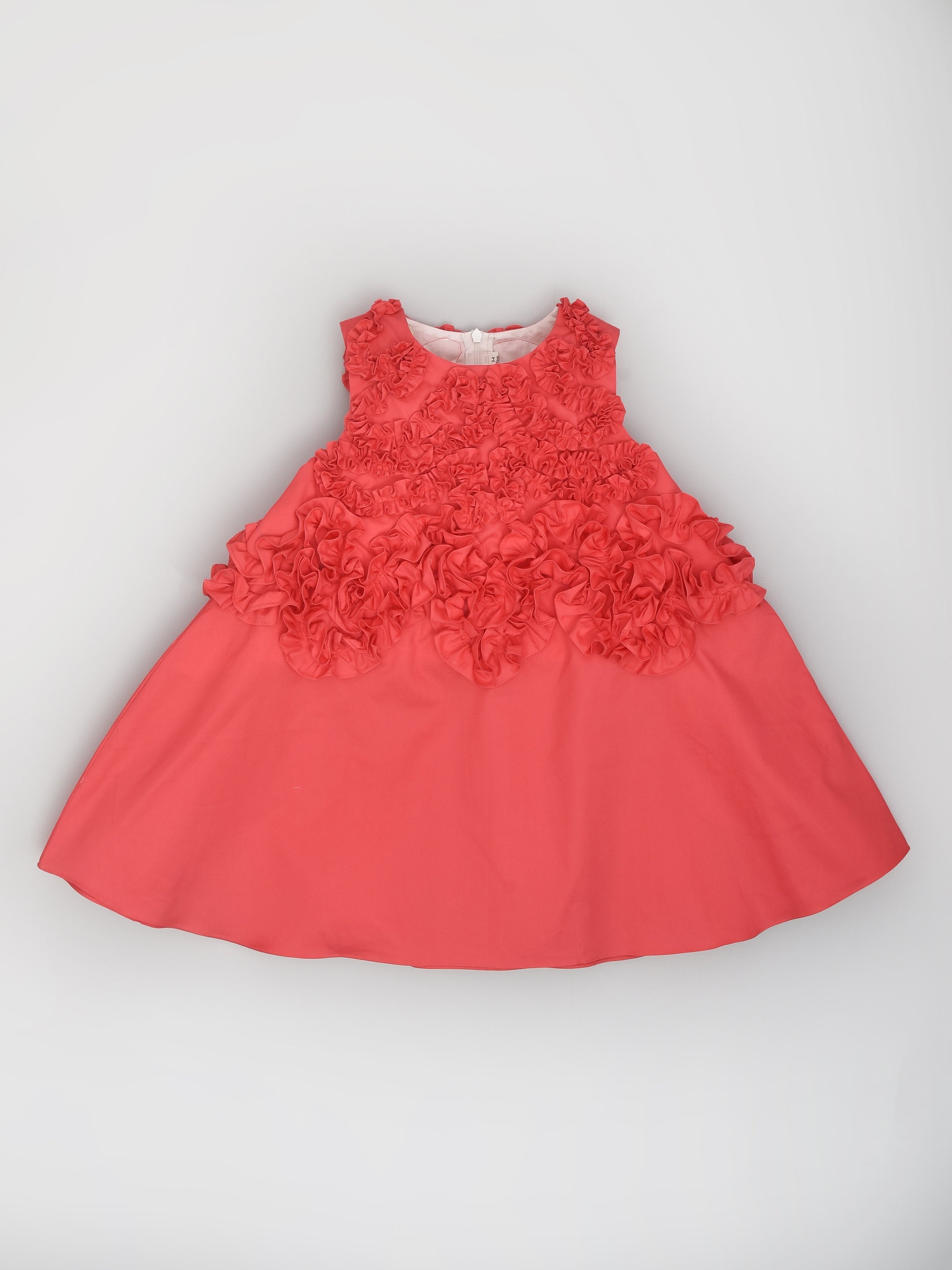 Bubblegum Pink Ruffle Ribbon Dress