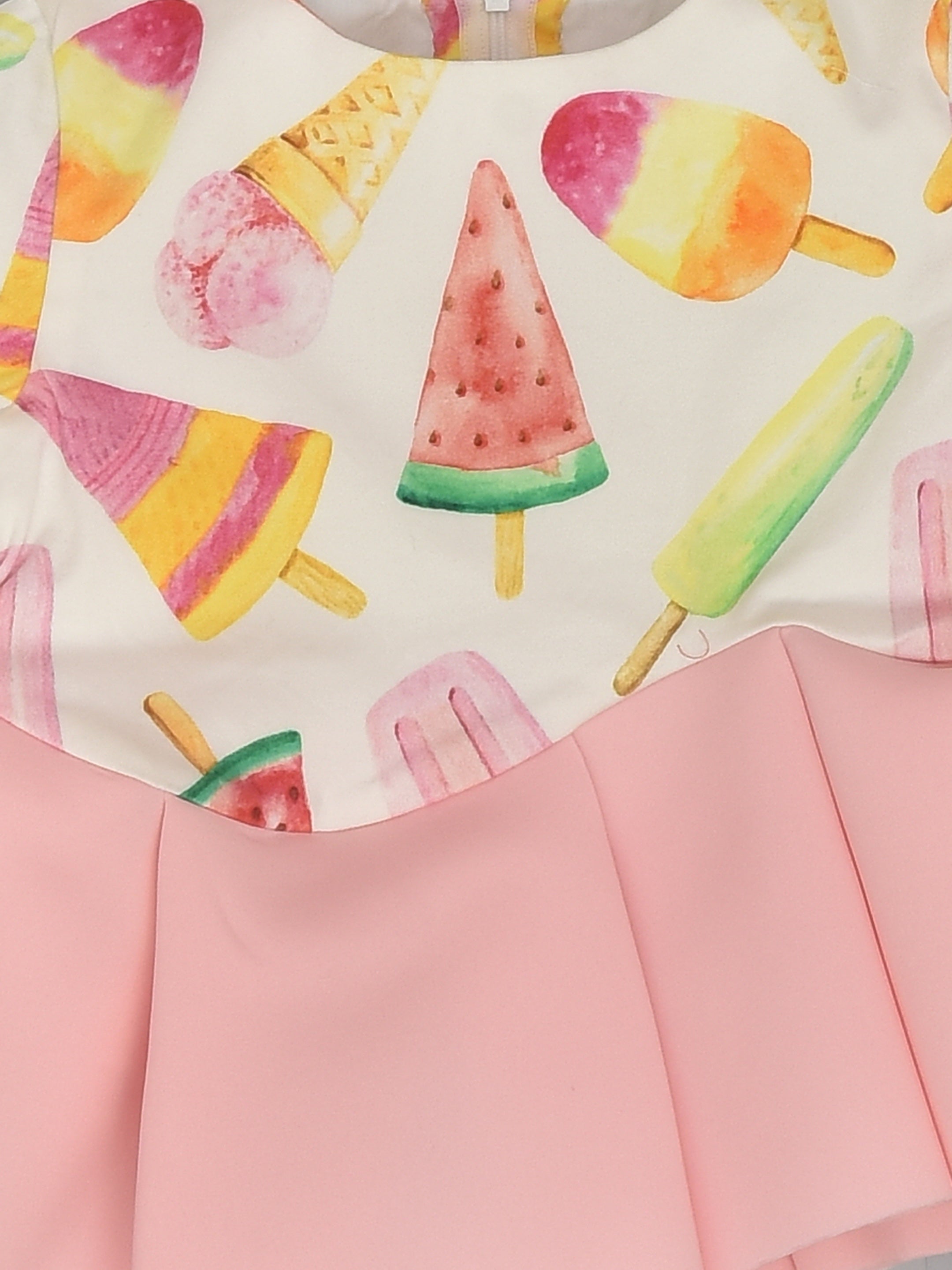 Ice-cream Print Peplum Top