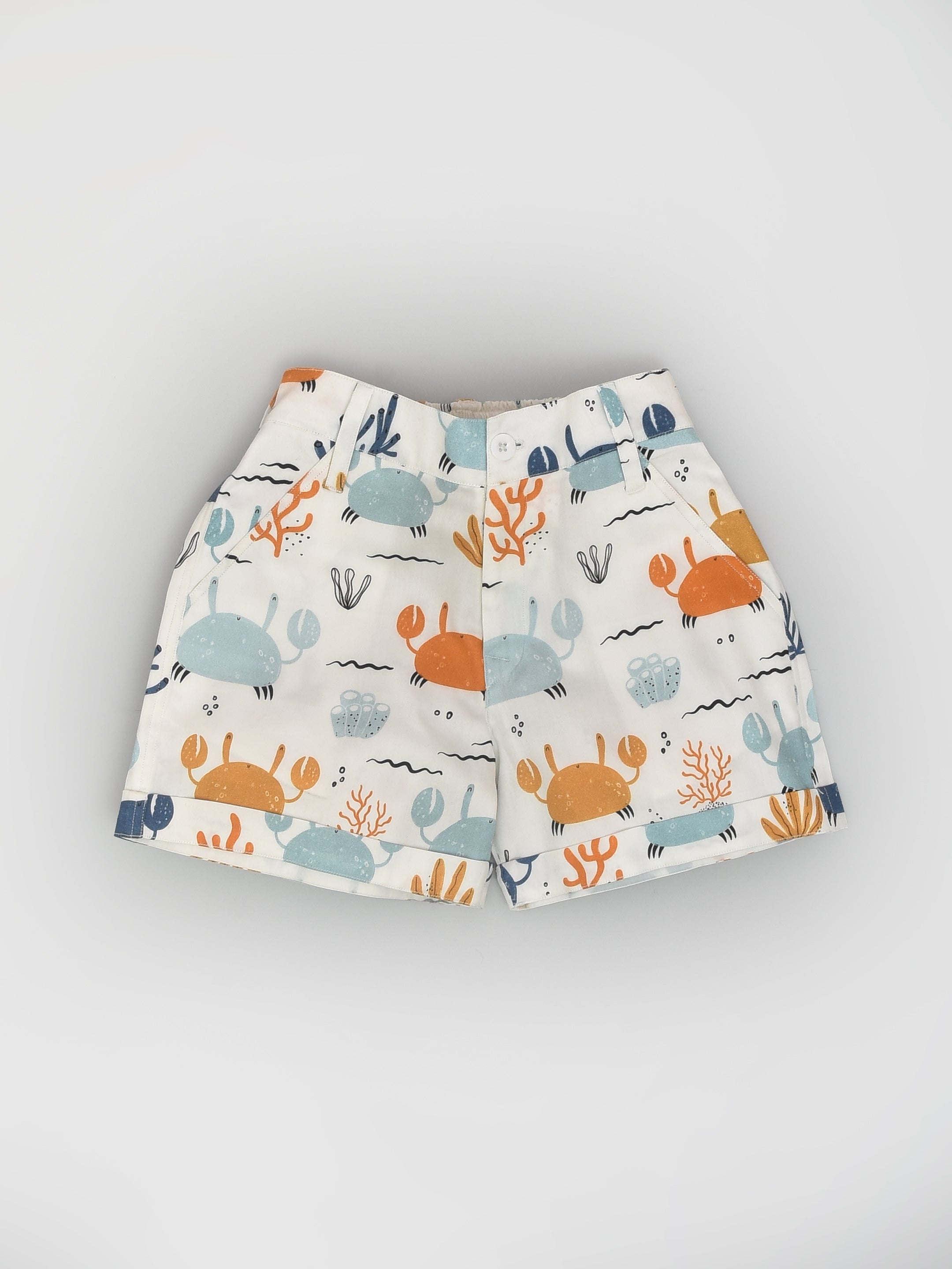 Crab Print Shorts