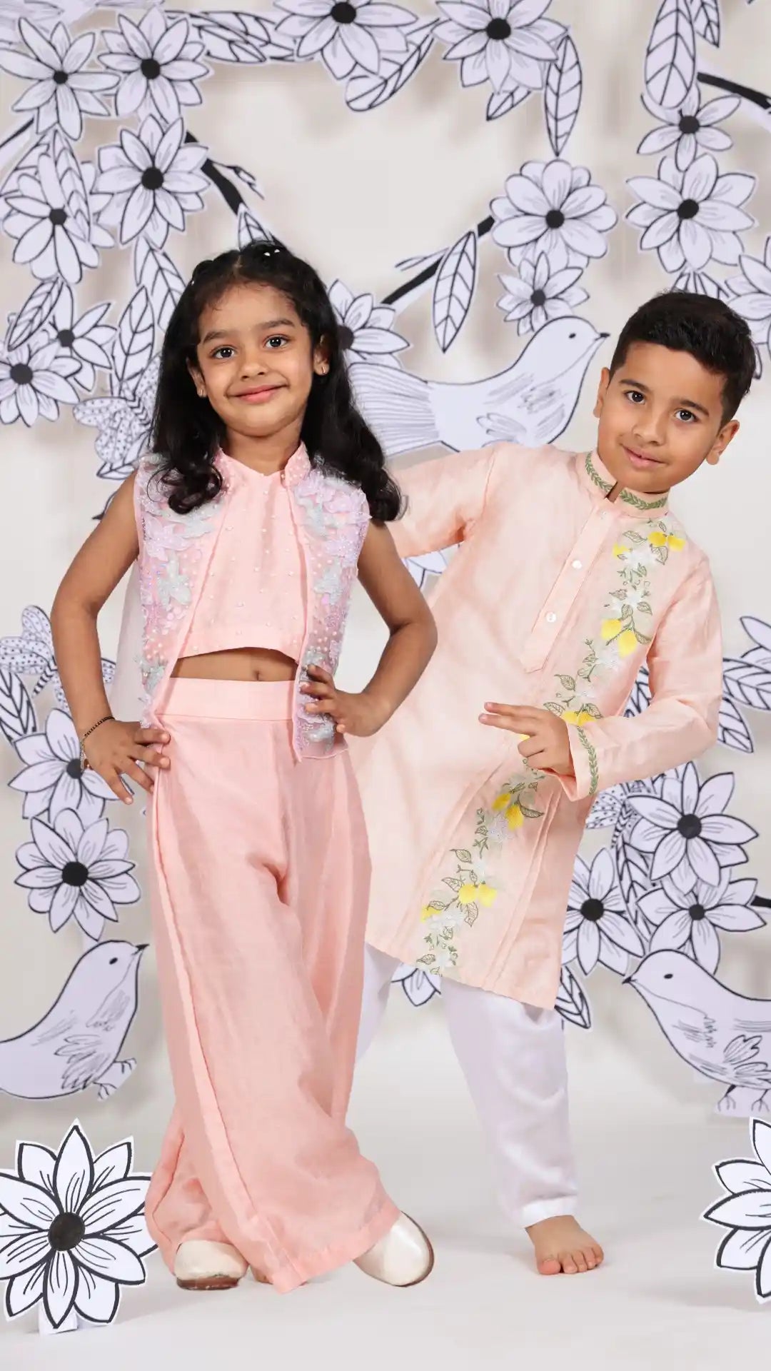🍑 Sunset Bloom Twinning Set