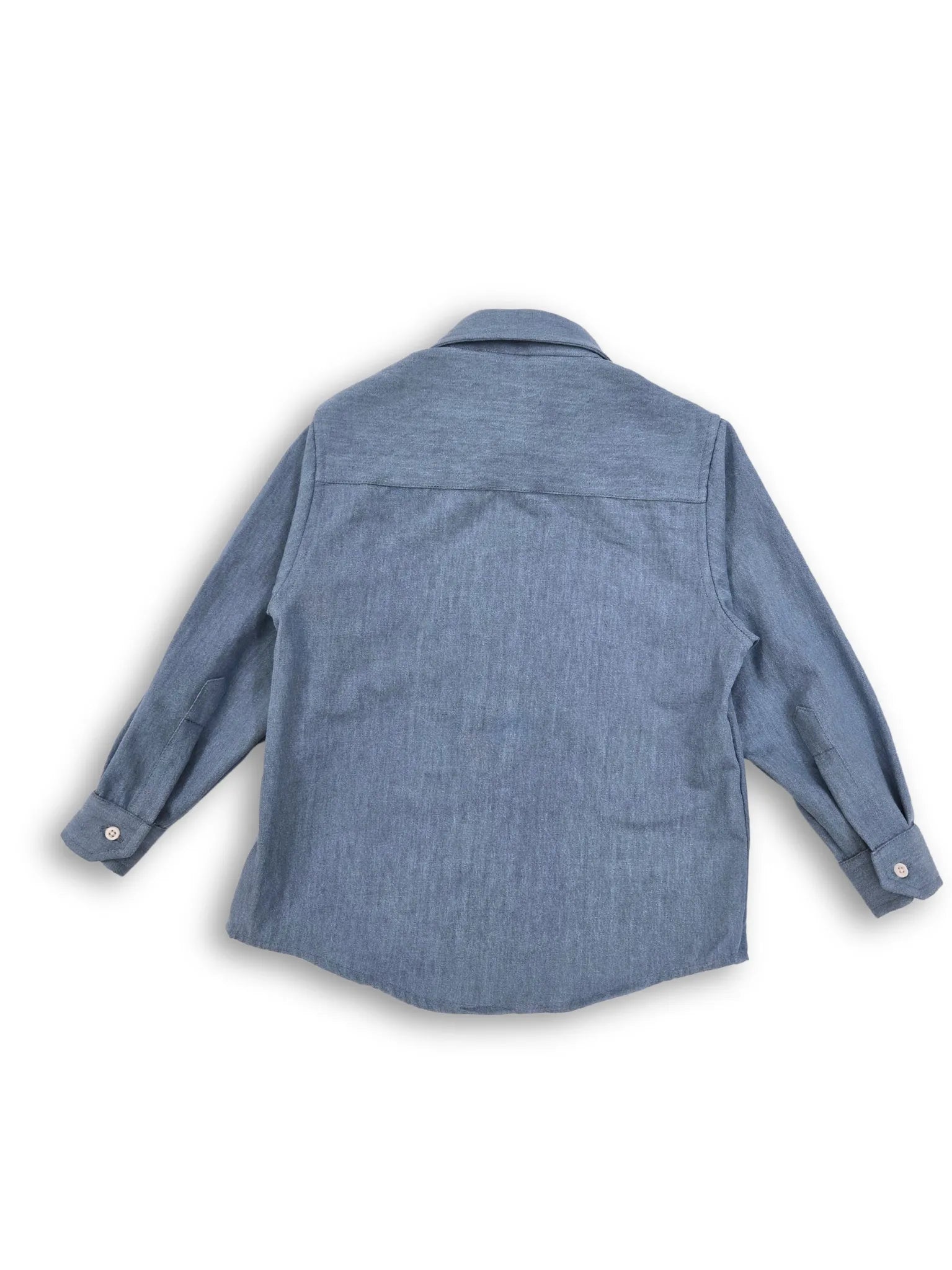 Dual Colour Denim Boys Shirt with Sharks