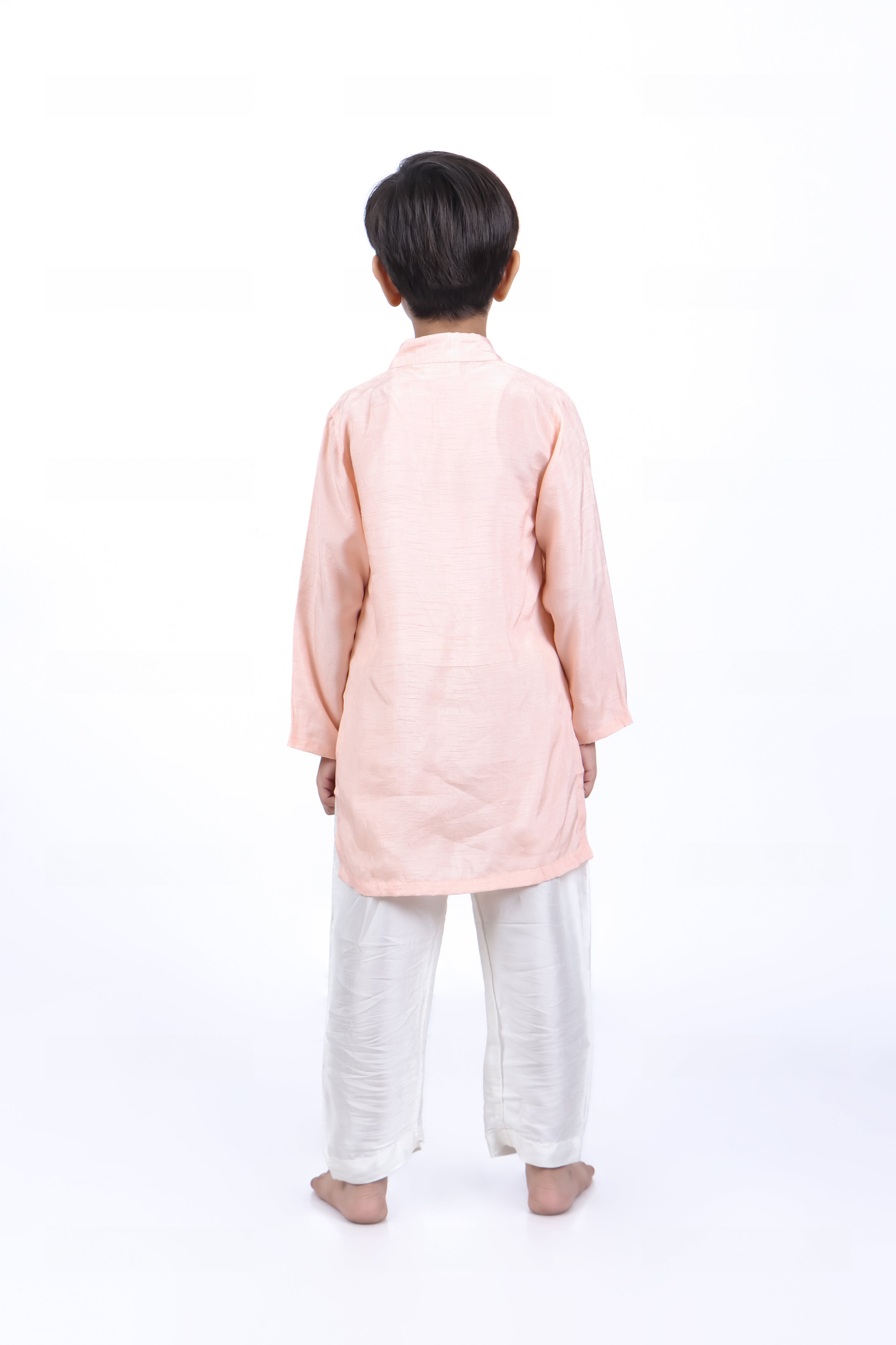 Pink Kurta with Airplanes and Clouds With Pyjama