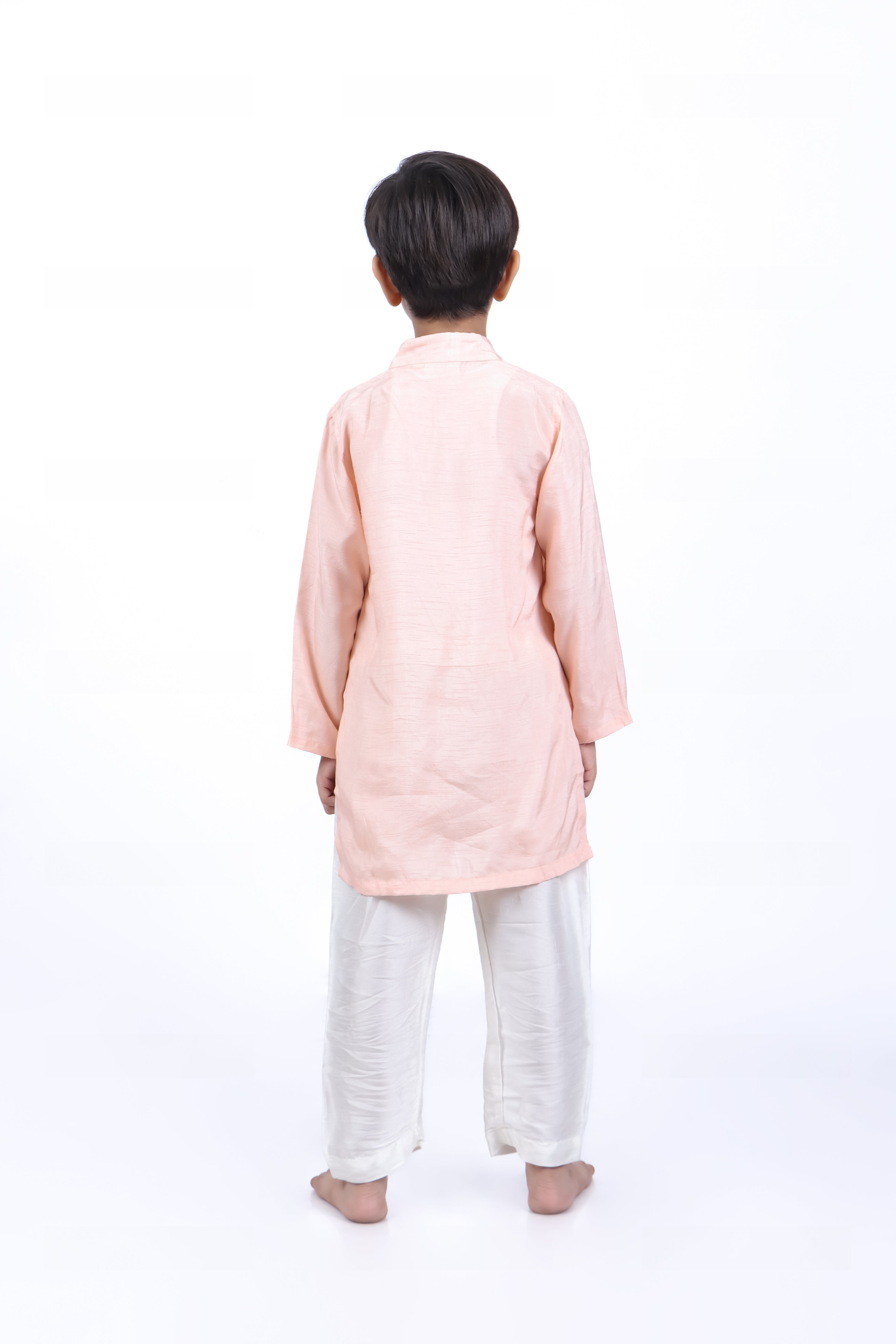 Pink Kurta with Airplanes and Clouds With Pyjama