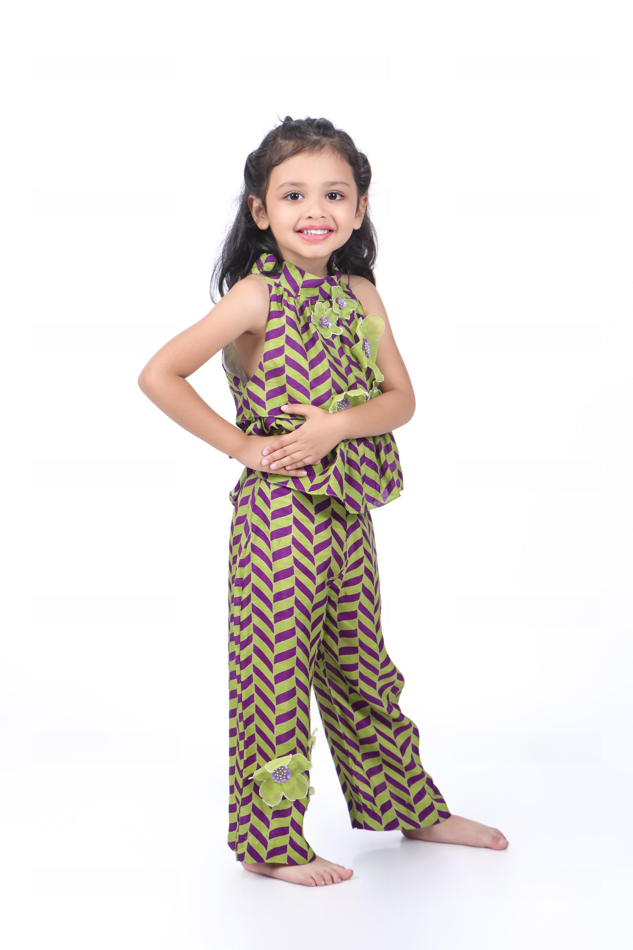 Geometric Print Top and Palazzo