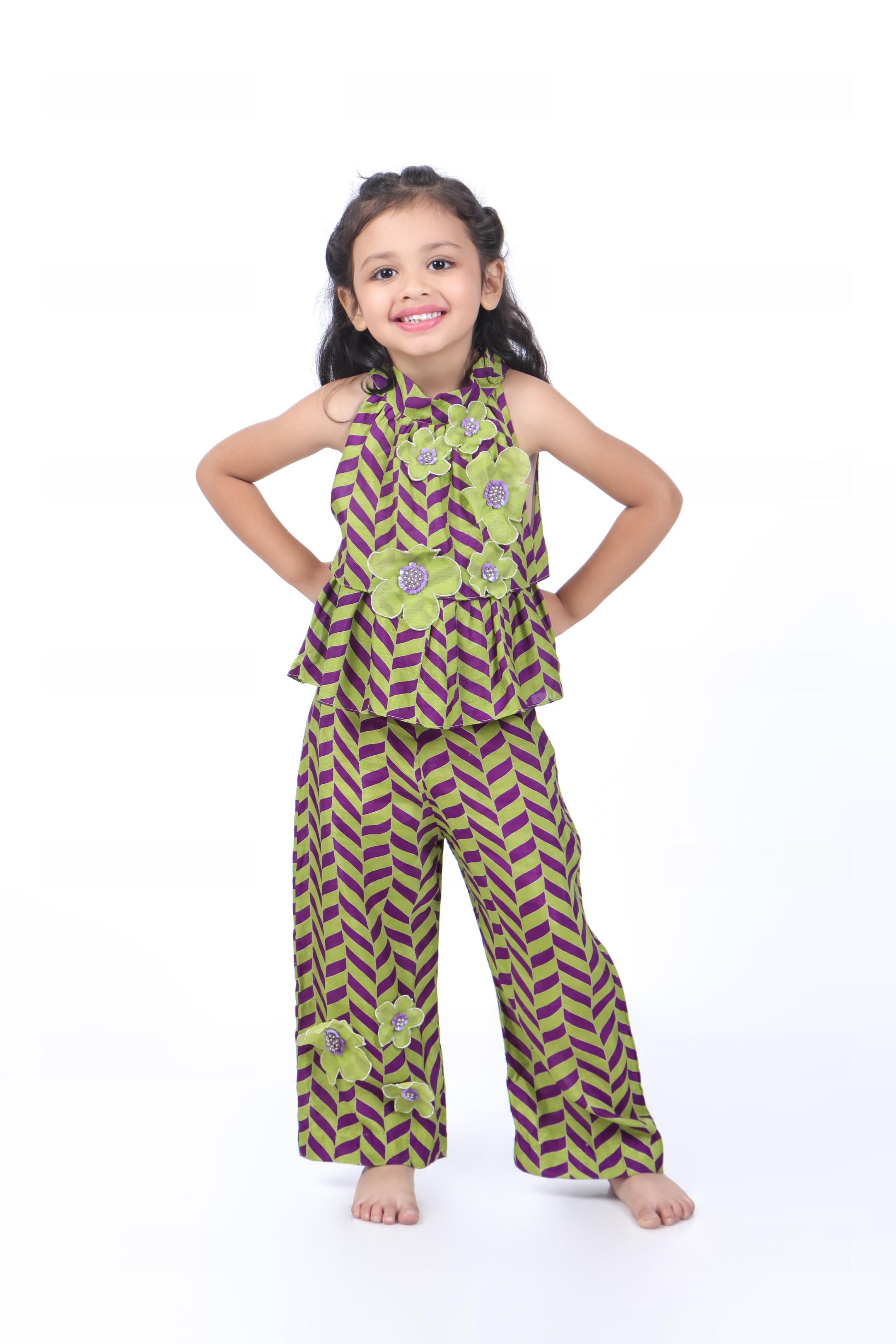 Geometric Print Top and Palazzo