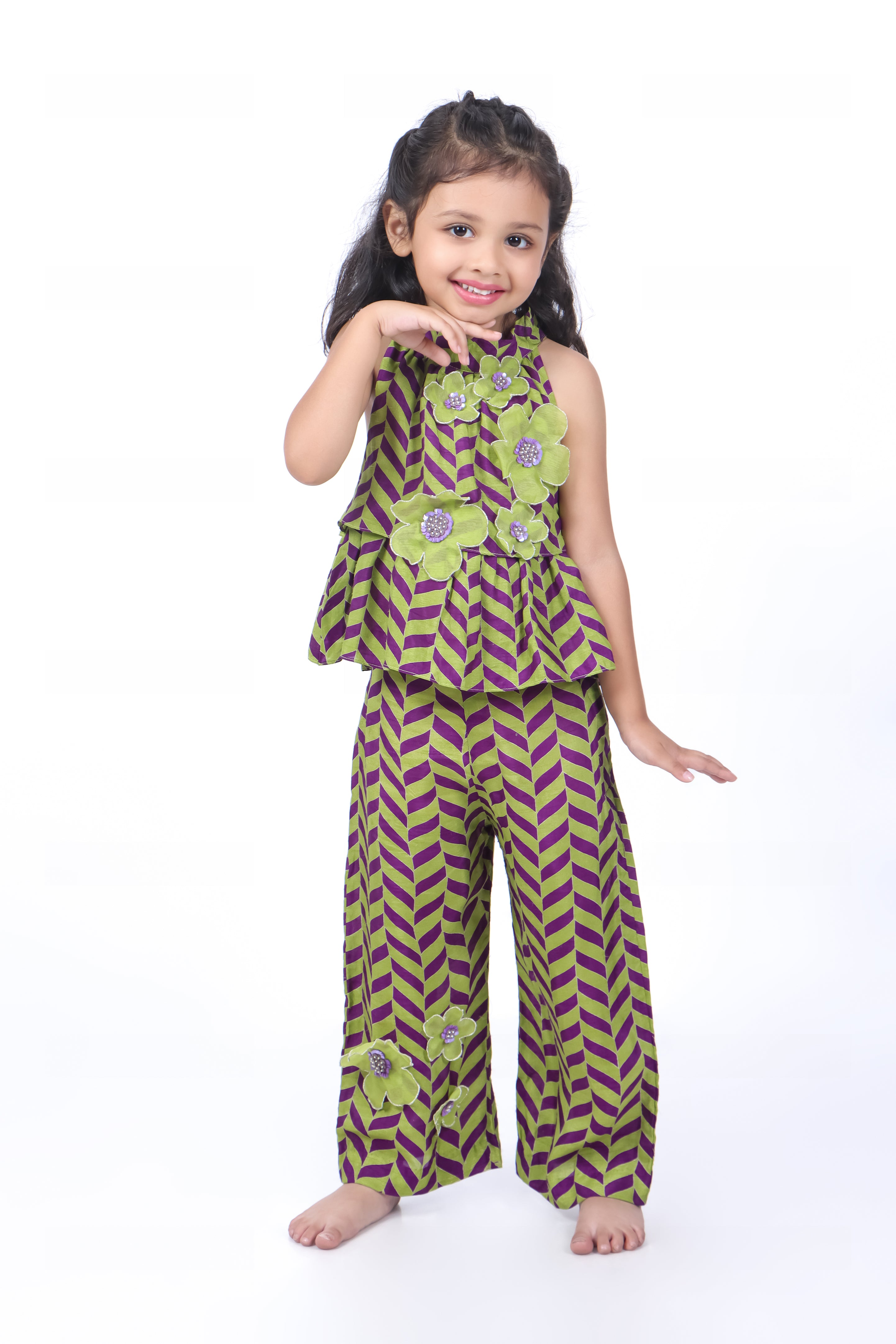 Geometric Print Top and Palazzo