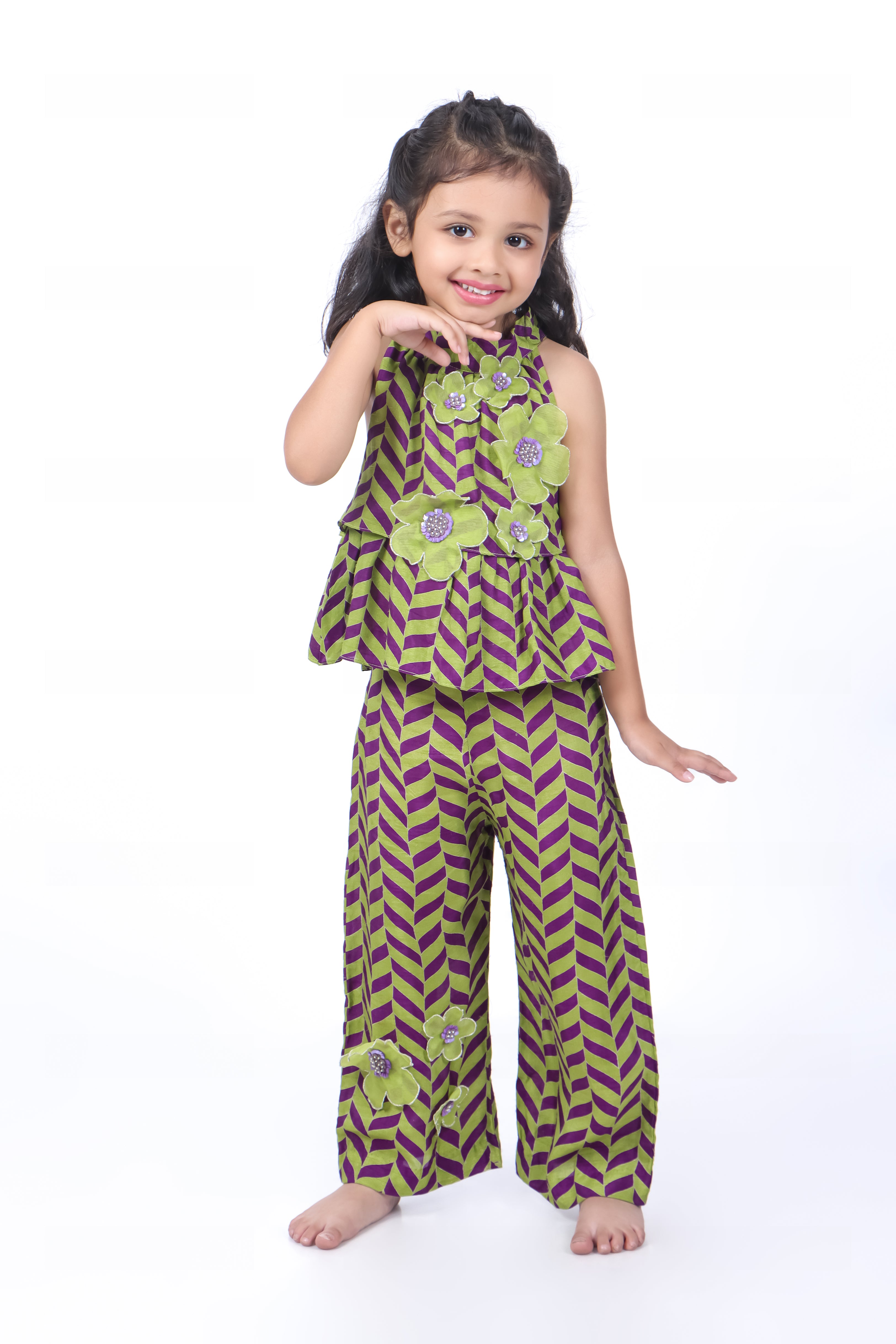 Geometric Print Top and Palazzo