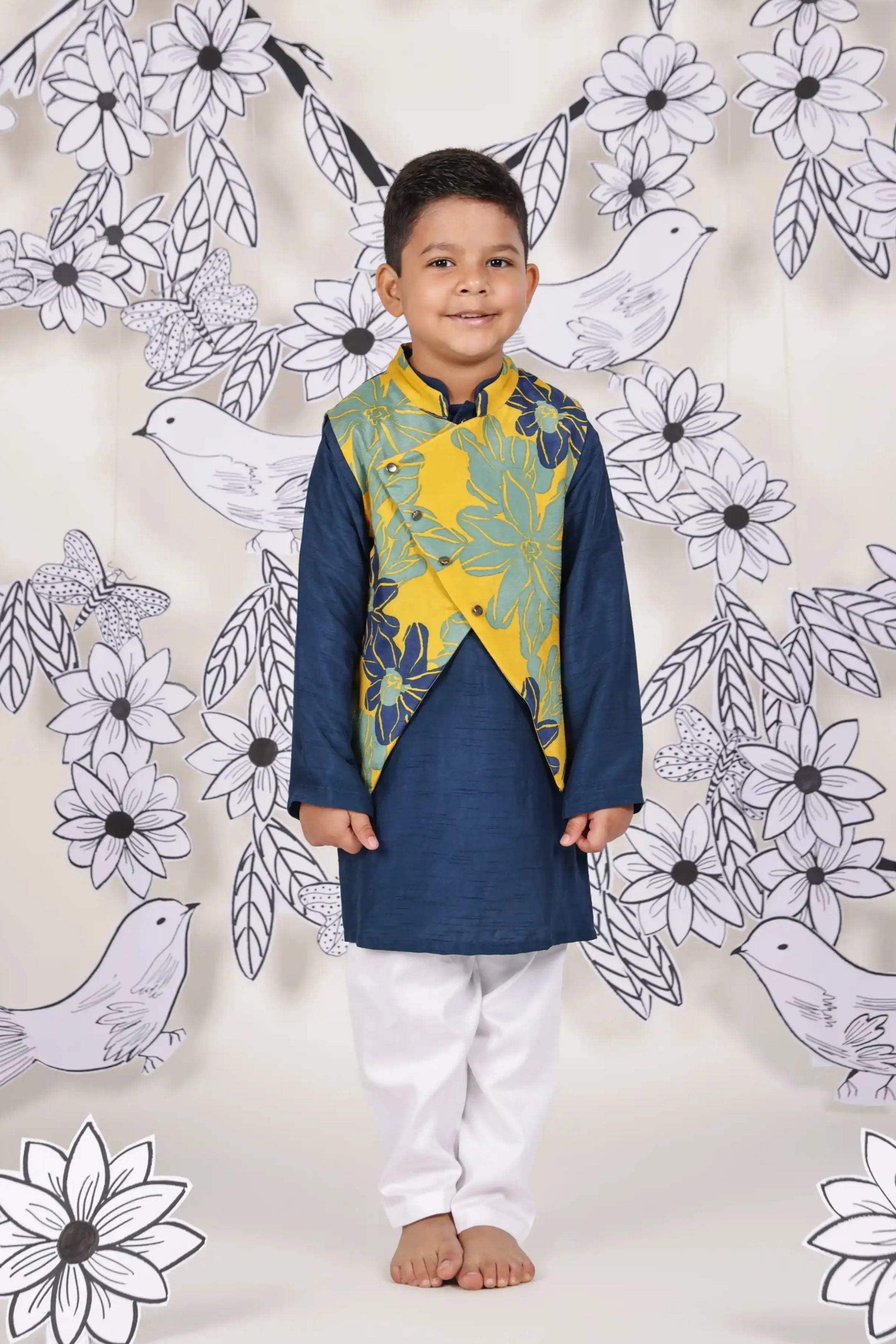 Tropical Bloom Boys Jacket Set