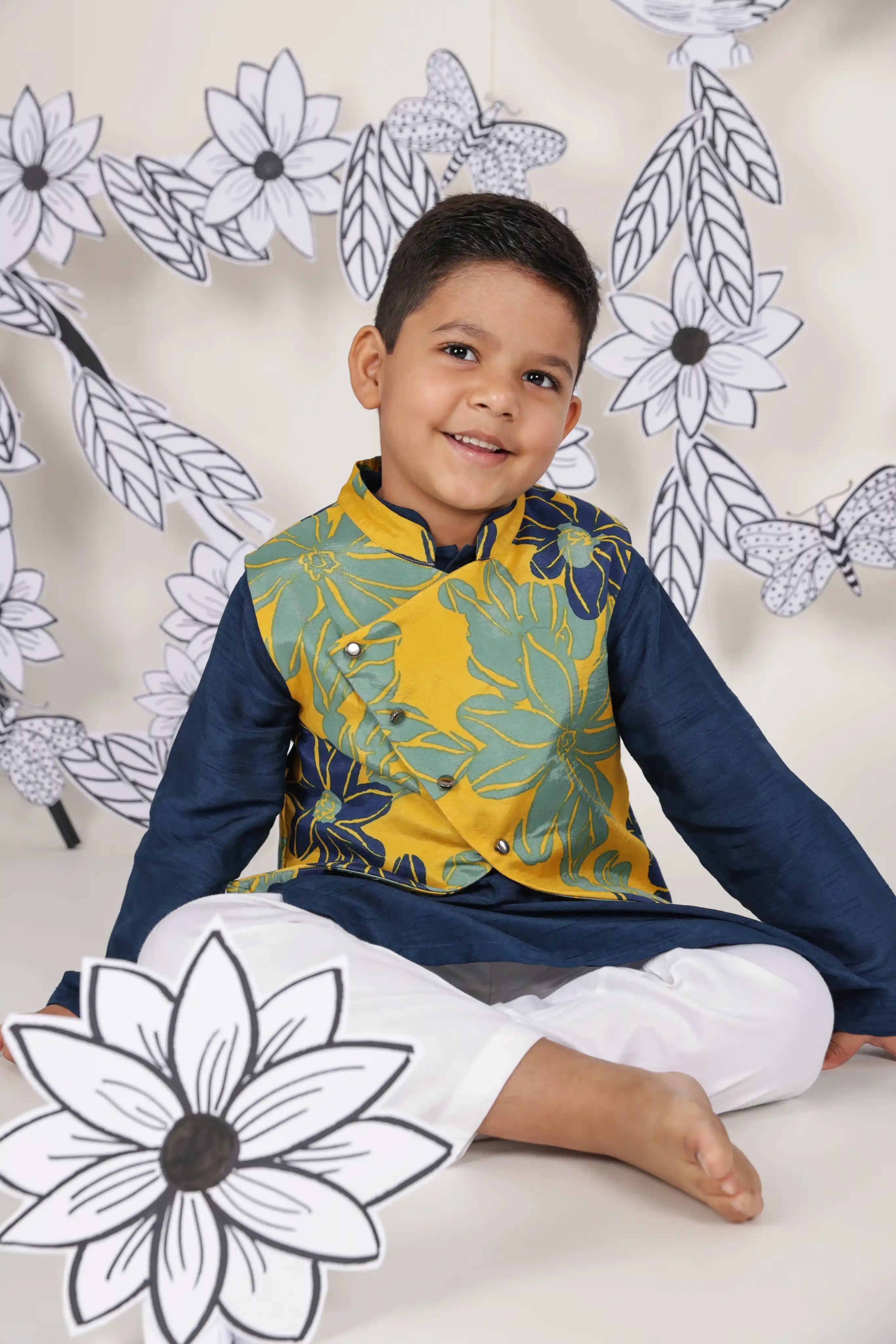 Tropical Bloom Boys Jacket Set