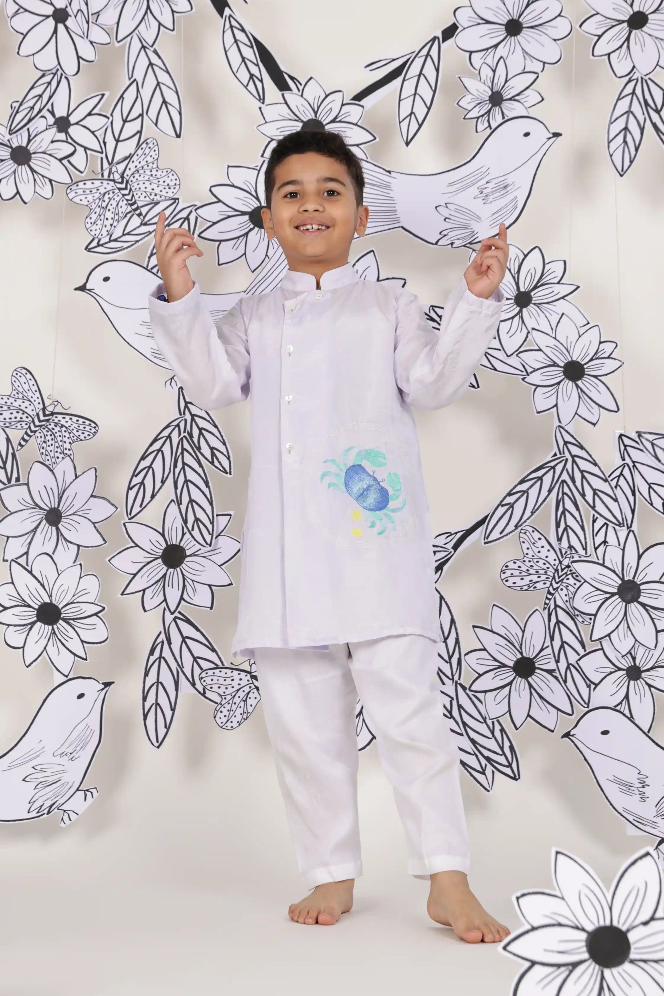 Crab Crawl Boys Kurta Set