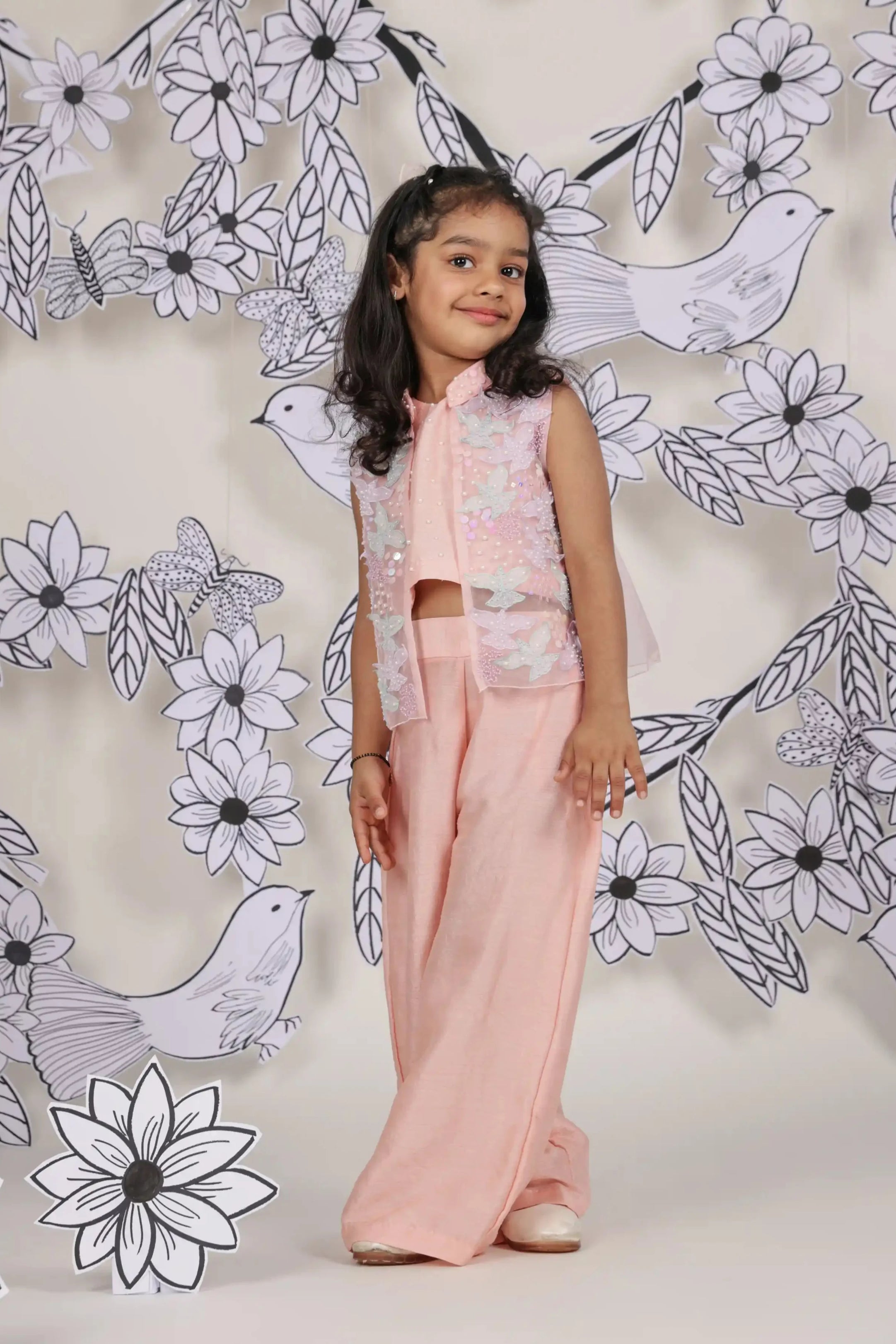 Peach Petal Girls Festive Set