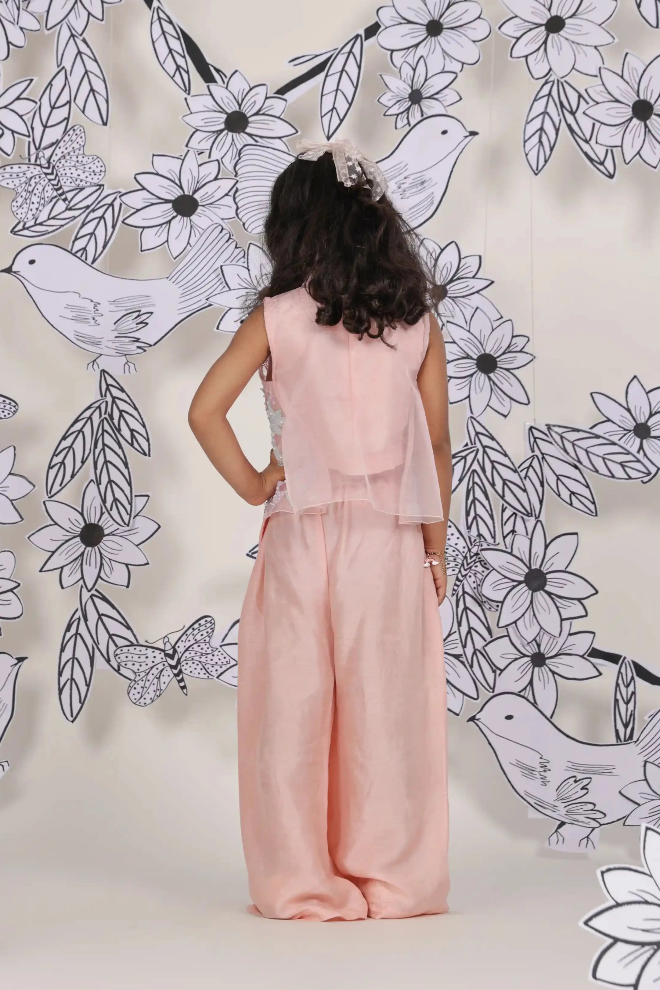 Peach Petal Girls Festive Set