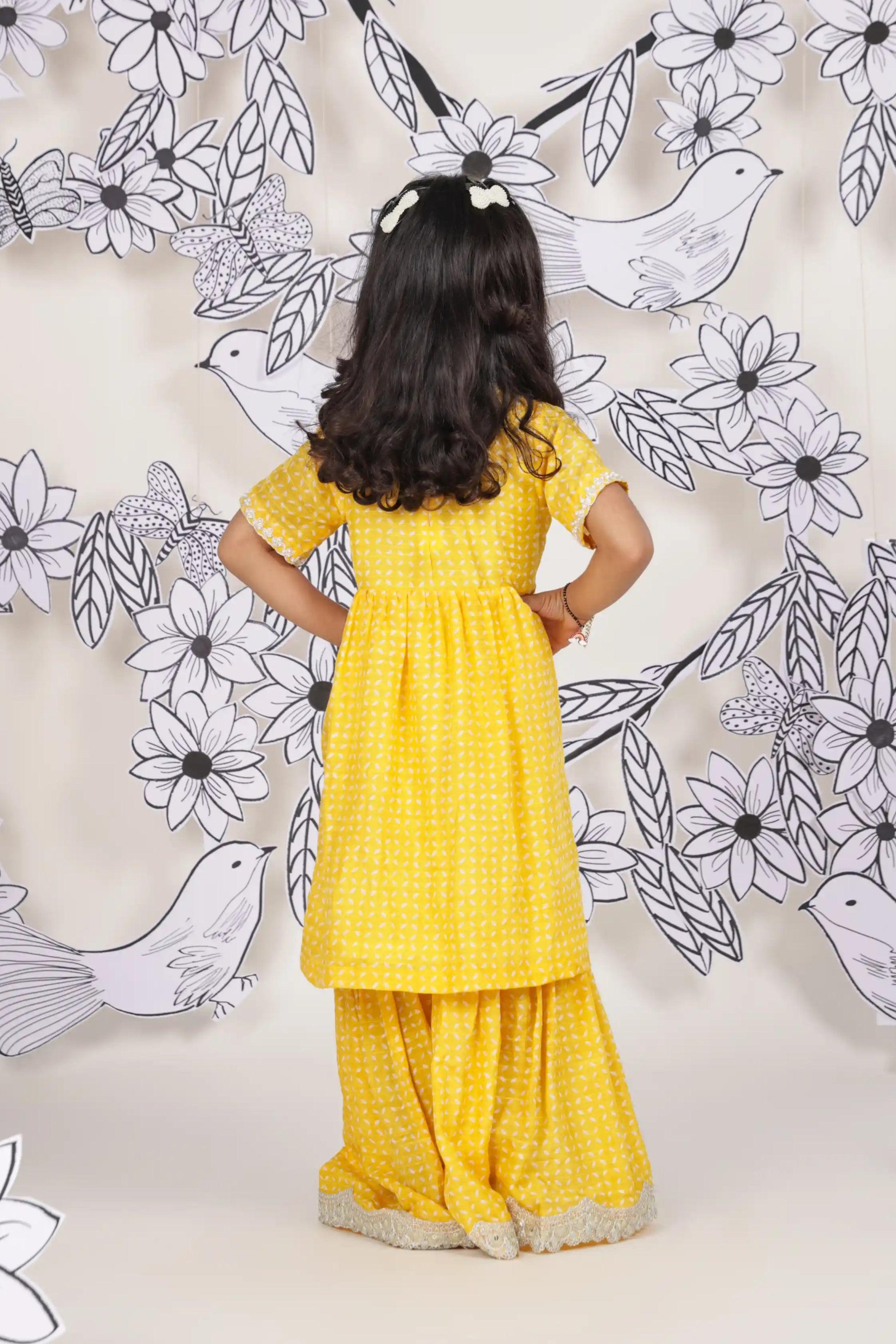 Sunshine Sparkle Girls Sharara Set