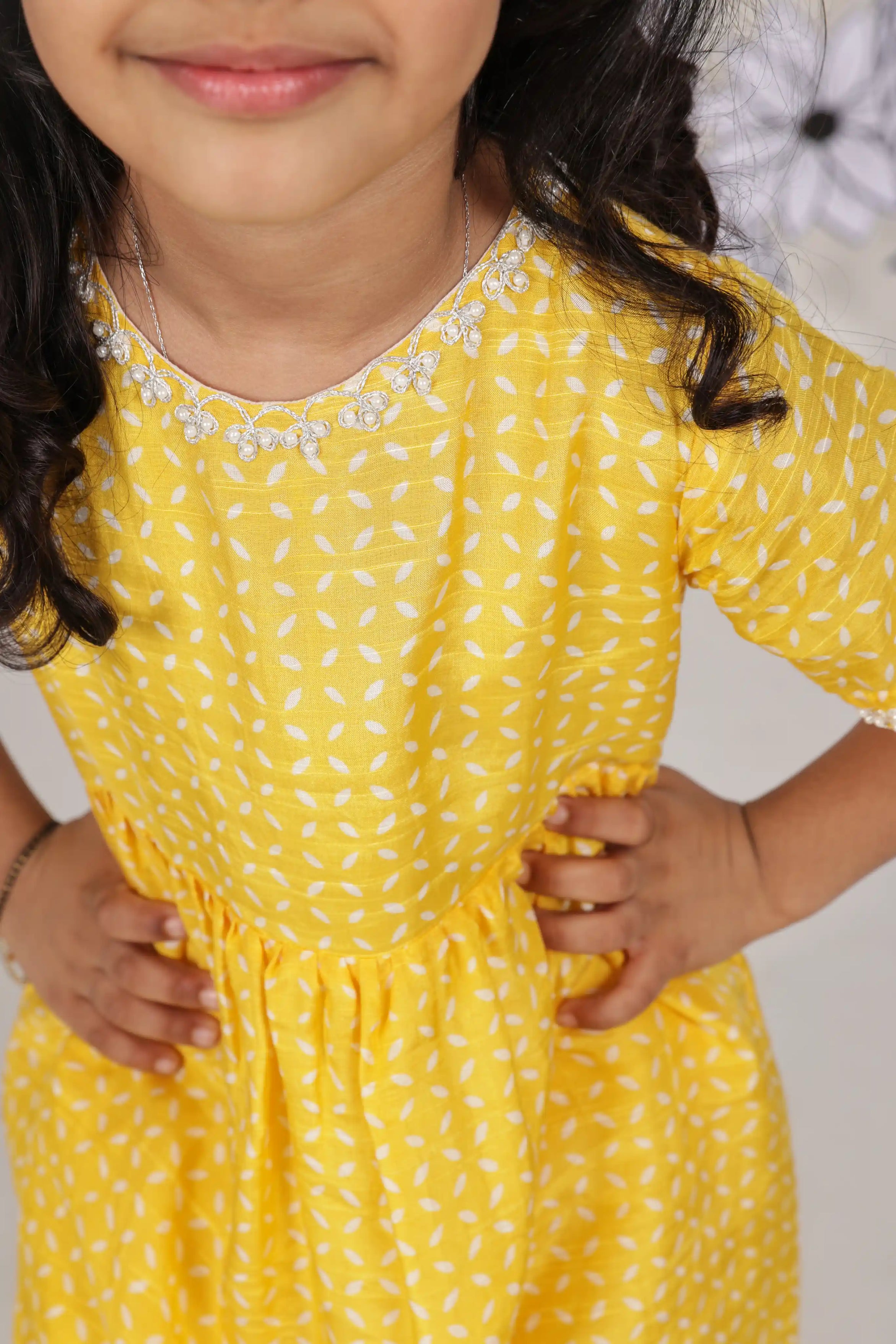 Sunshine Sparkle Girls Sharara Set