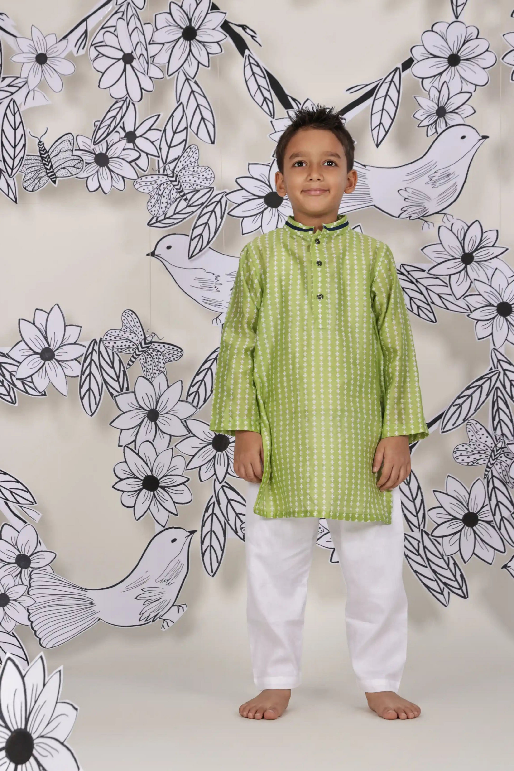 Lime Blossom Boys Kurta Set