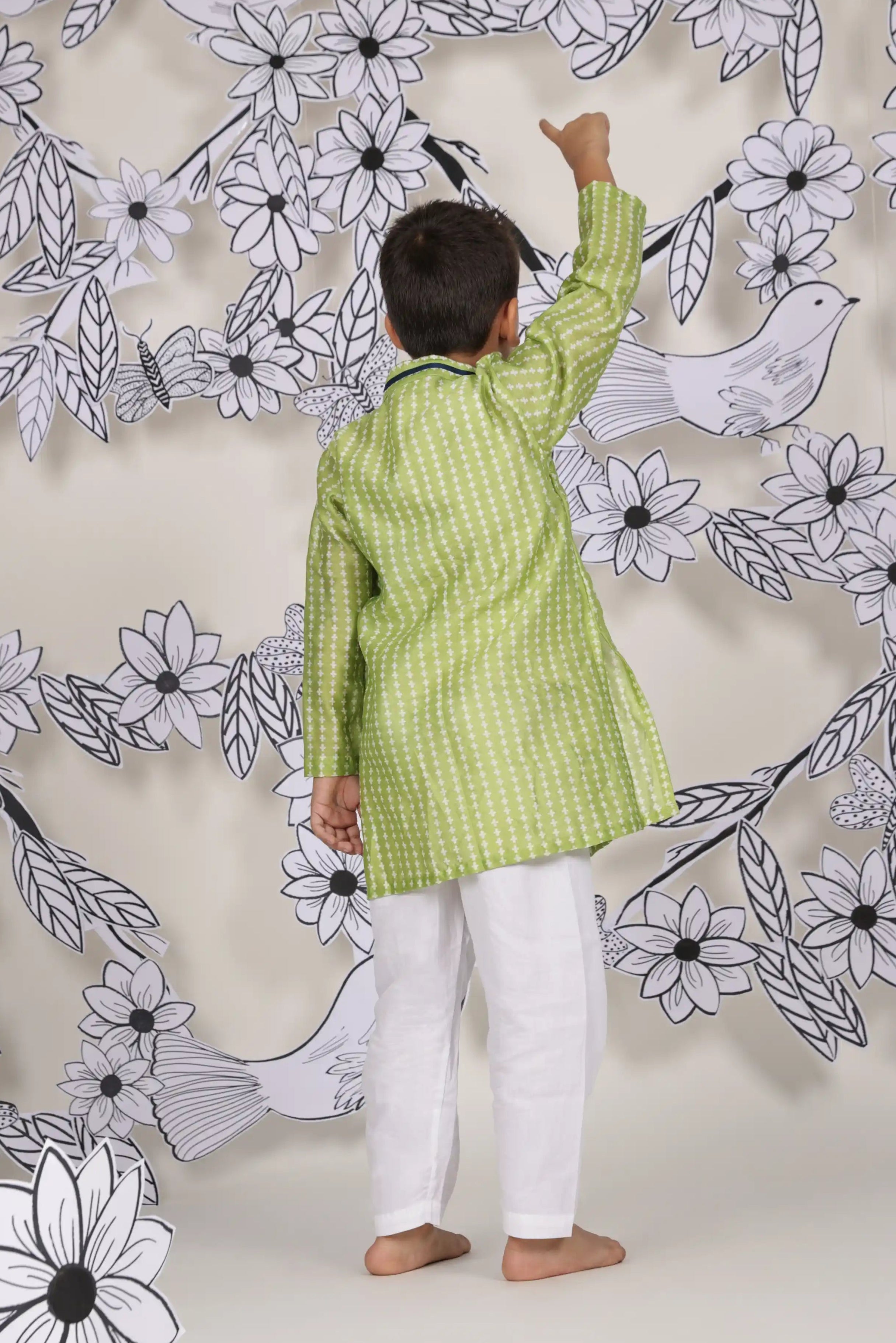 Lime Blossom Boys Kurta Set