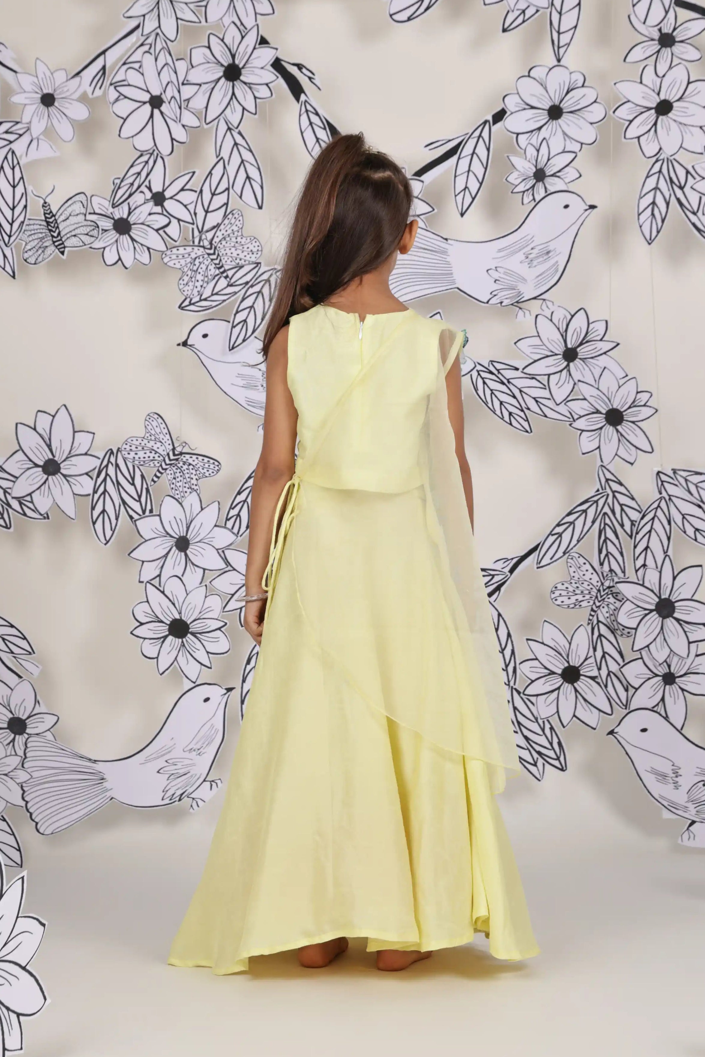 Mermaid Bloom Girls Lehenga Set