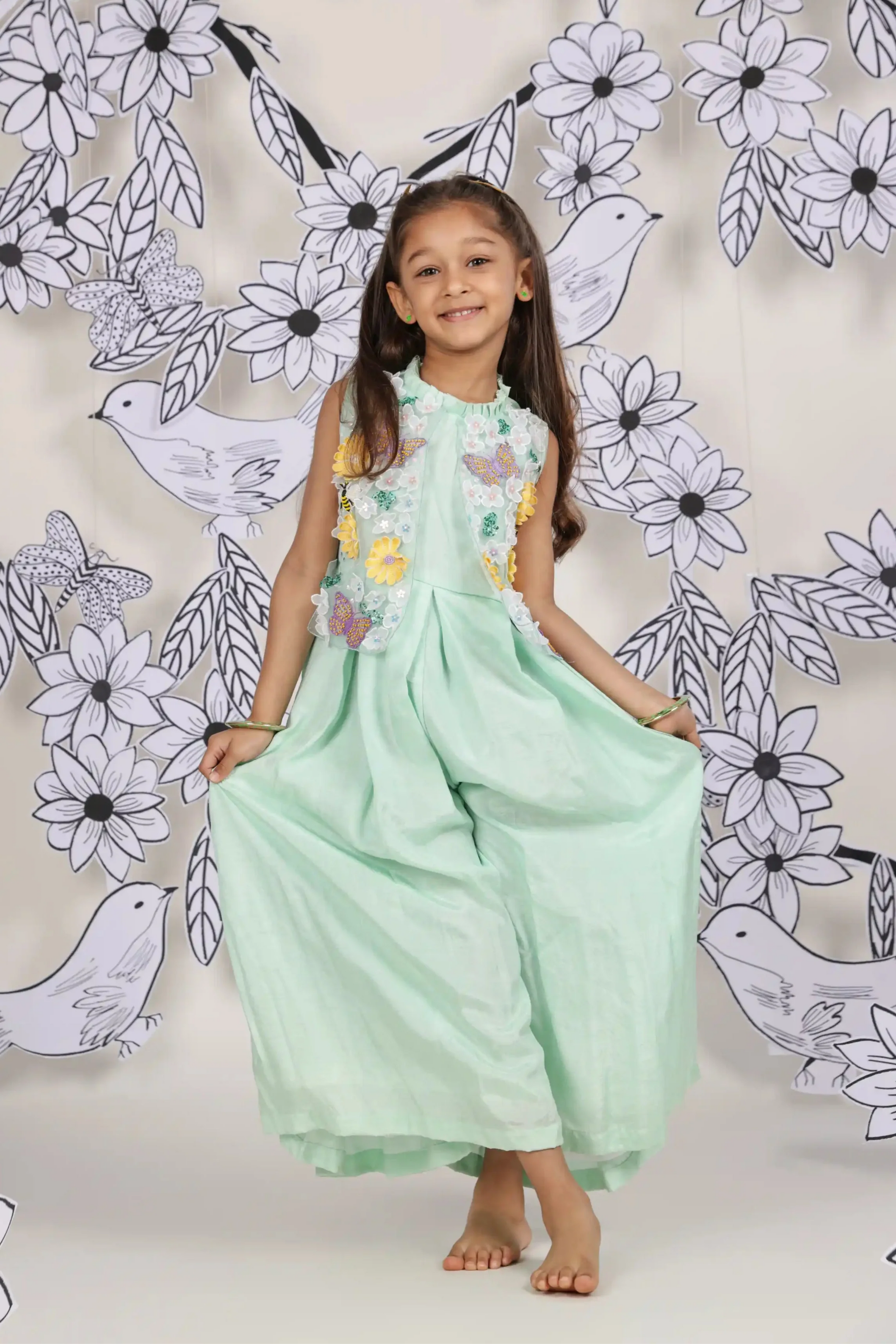 Mint Meadow Girls Jumpsuit