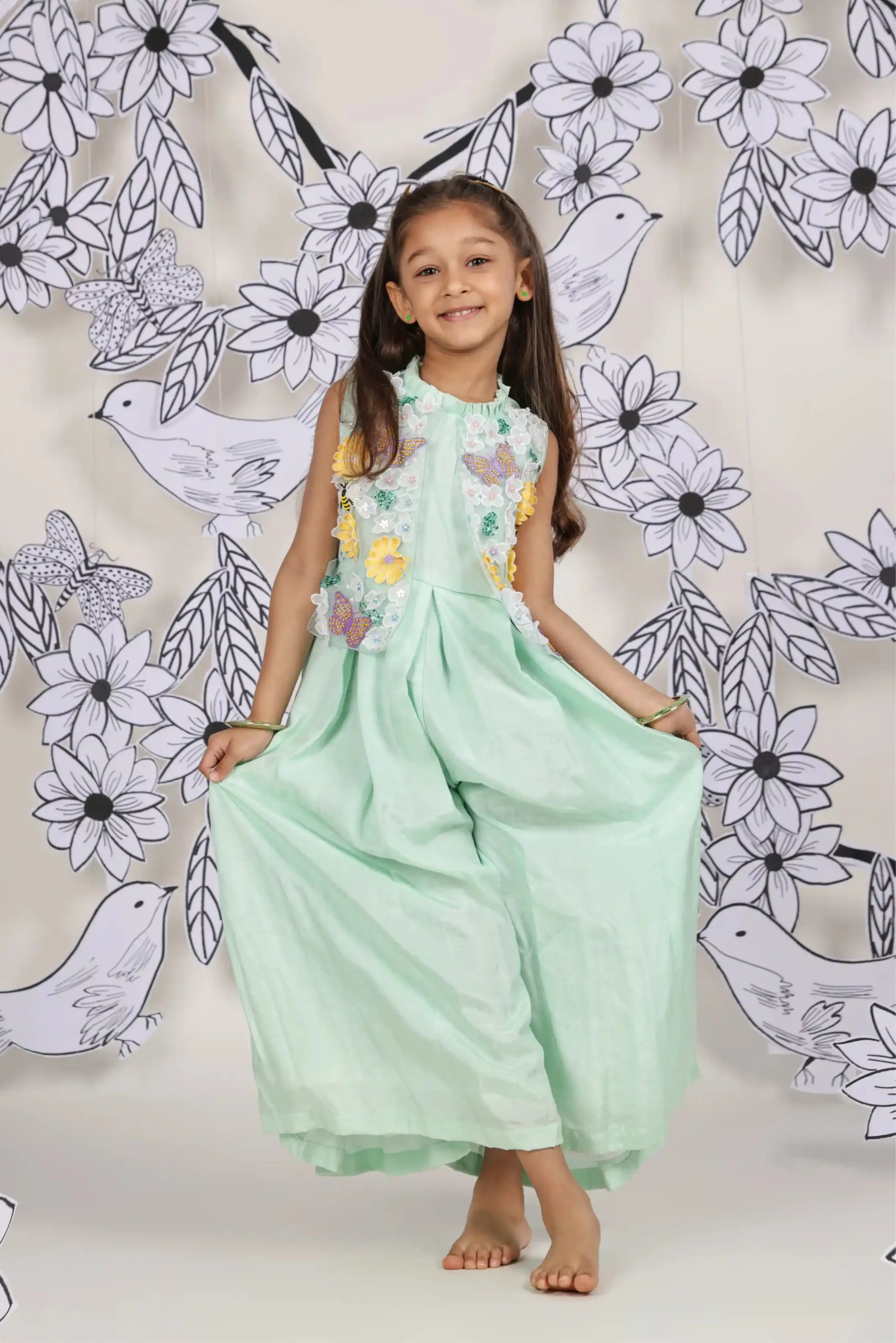 Mint Meadow Girls Jumpsuit