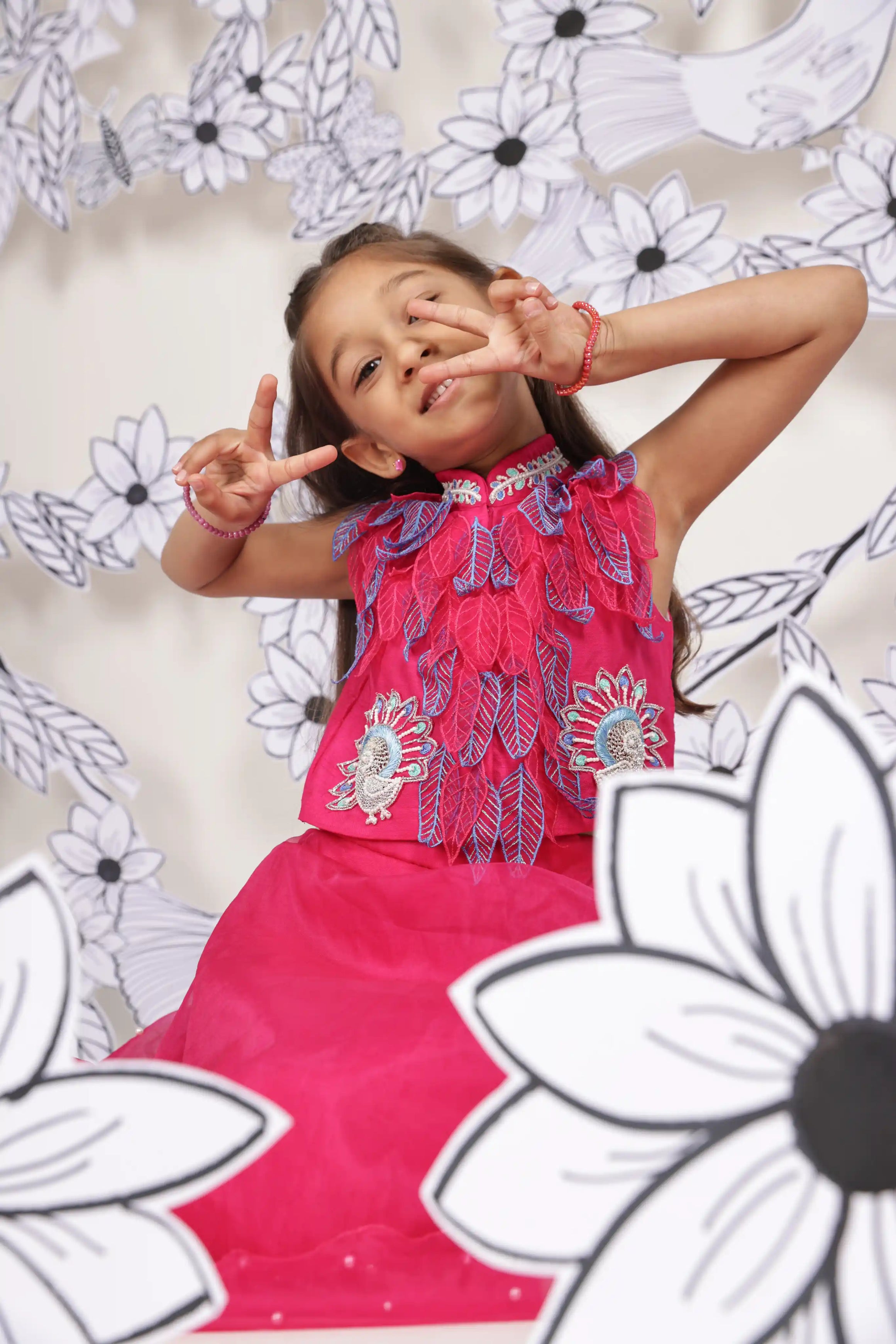 Peacock Garden Girls Set