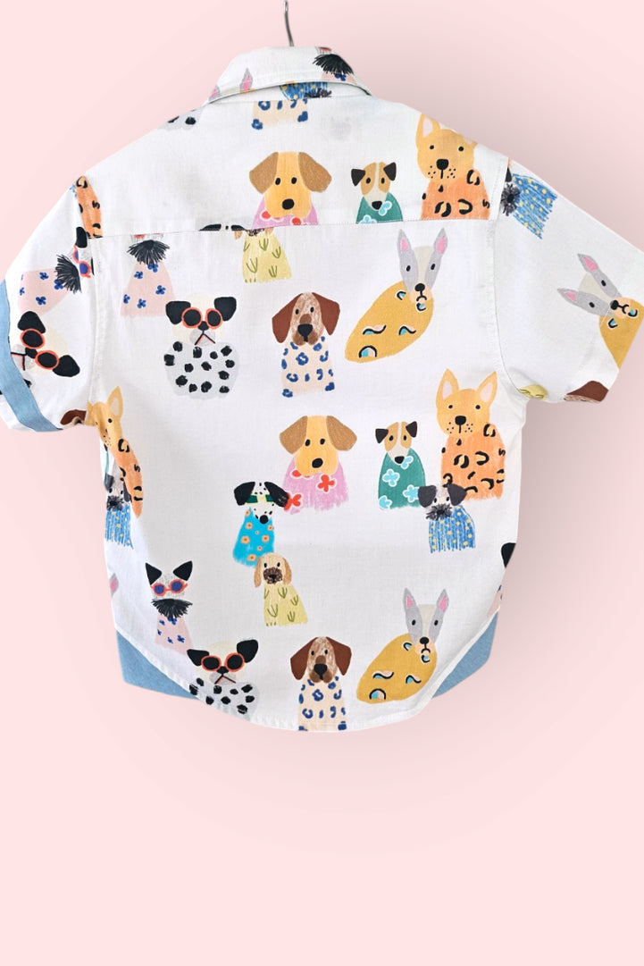 Puppy Parade Boys Cotton Shirt