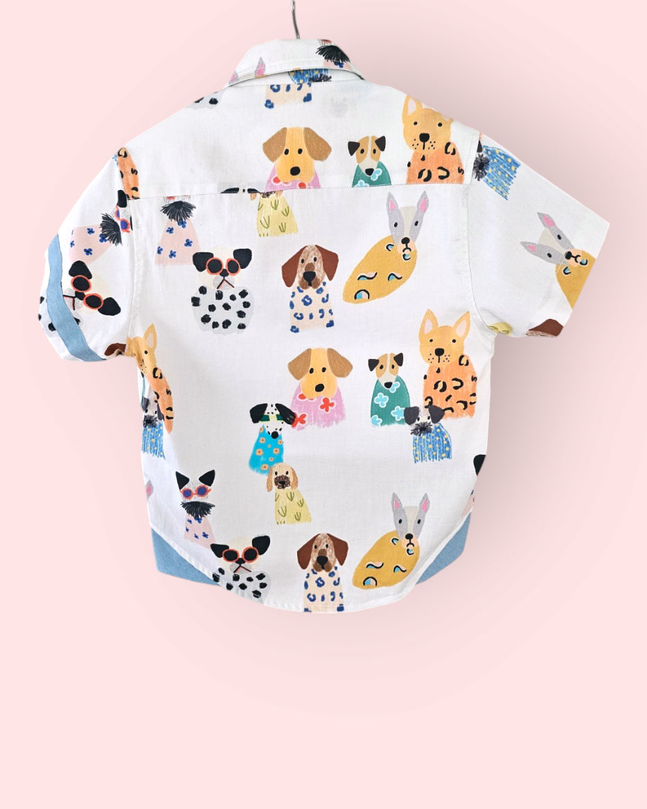 Puppy Parade Boys Cotton Shirt