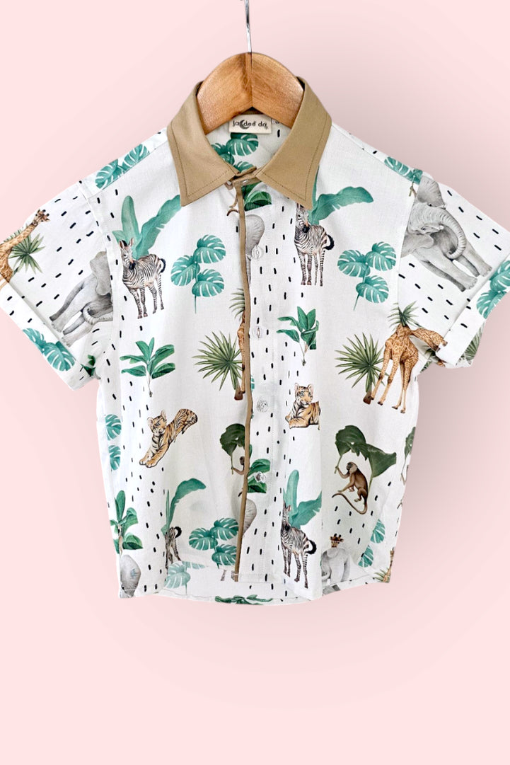Safari Adventure Boys Cotton Shirt