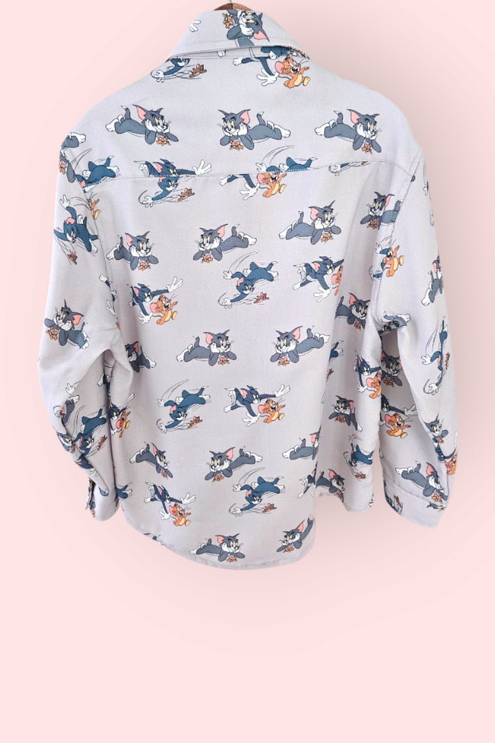 Tom & Jerry Print Boys Cotton Shirt