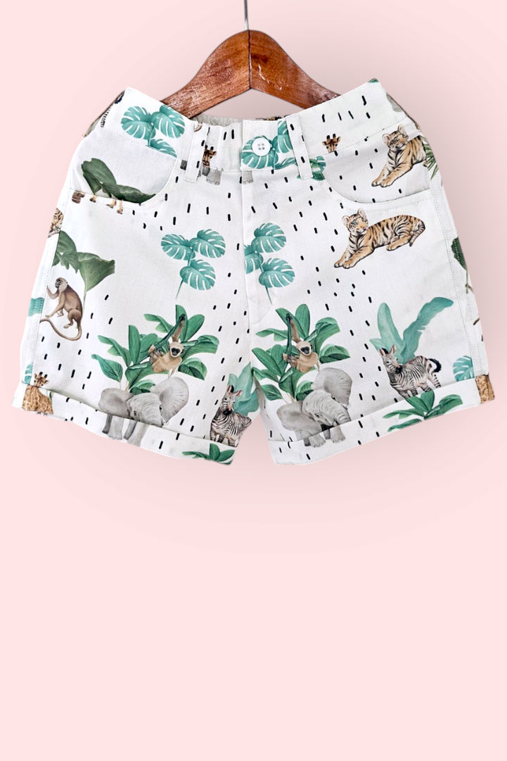 Safari Adventure Boys Cotton Shorts