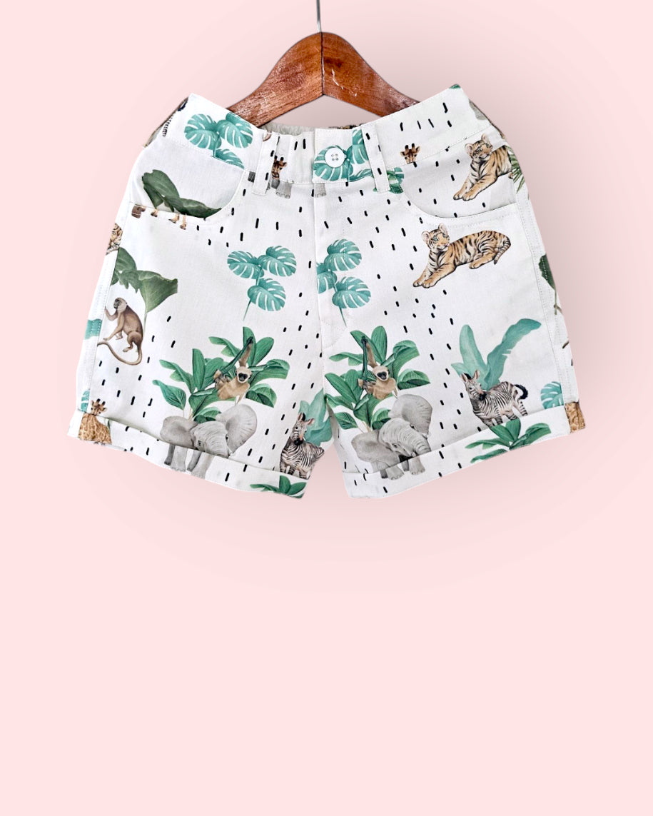 Safari Adventure Boys Cotton Shorts