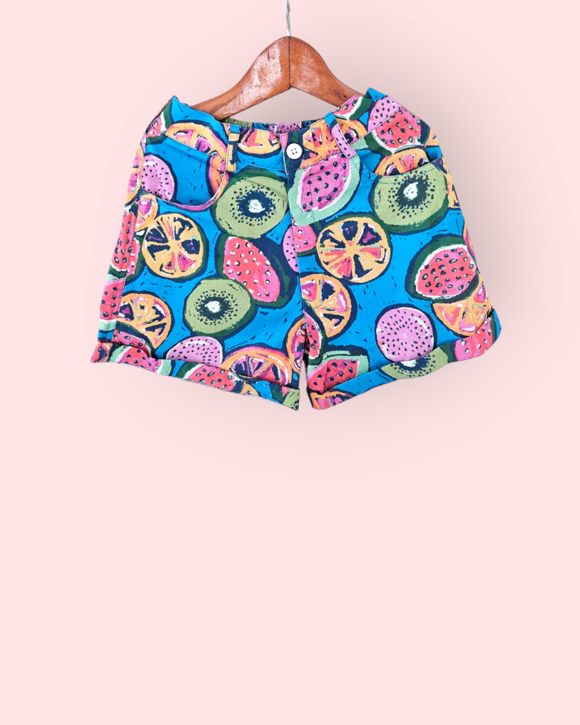 Citrus Splash Boys Cotton Shorts