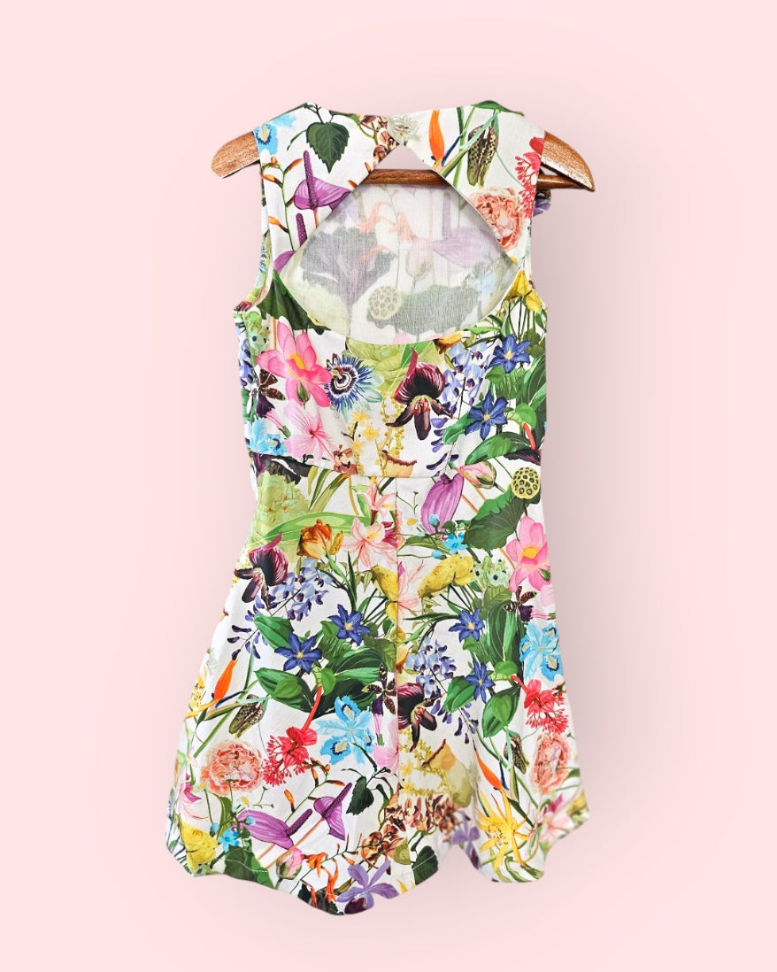 Botanical Bloom Colourful Cotton Dress