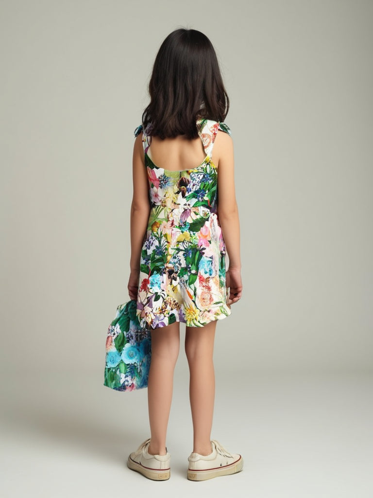 Botanical Bloom Colourful Cotton Dress