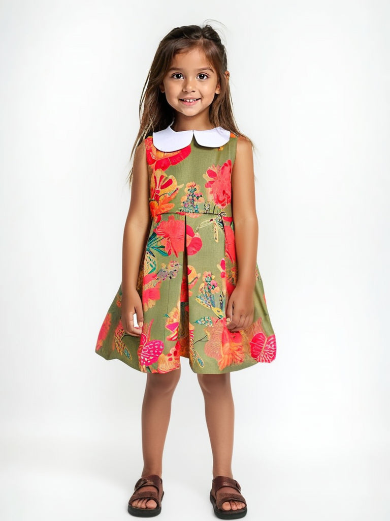 Blossom Breeze Peter Pan Cotton Dress