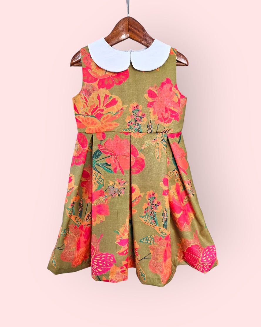 Blossom Breeze Peter Pan Cotton Dress