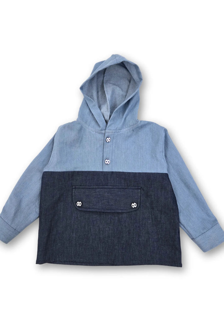 Light and Dark Denim Boys Sweatshirt