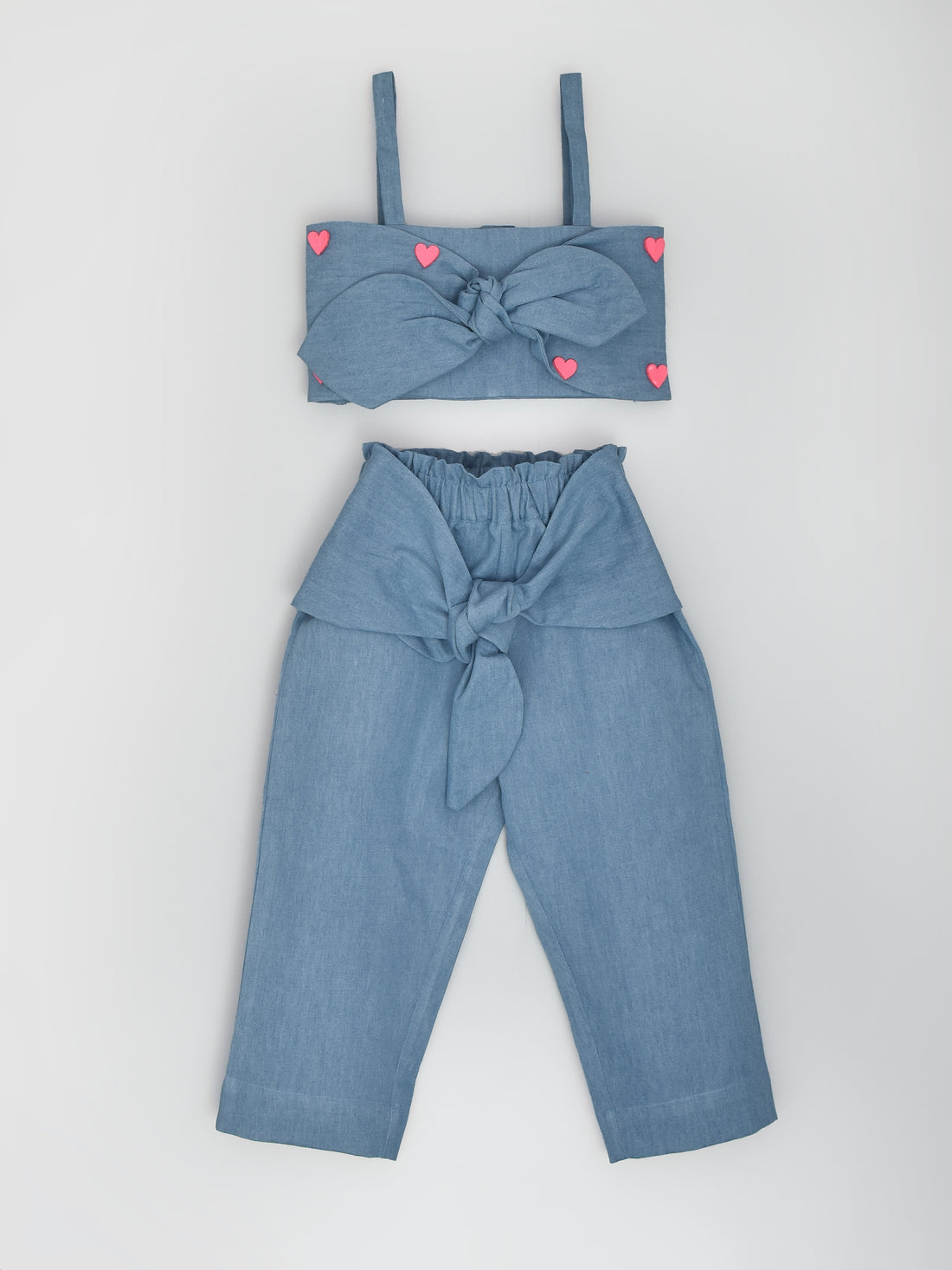 Denim Hearts Top & Pant Set