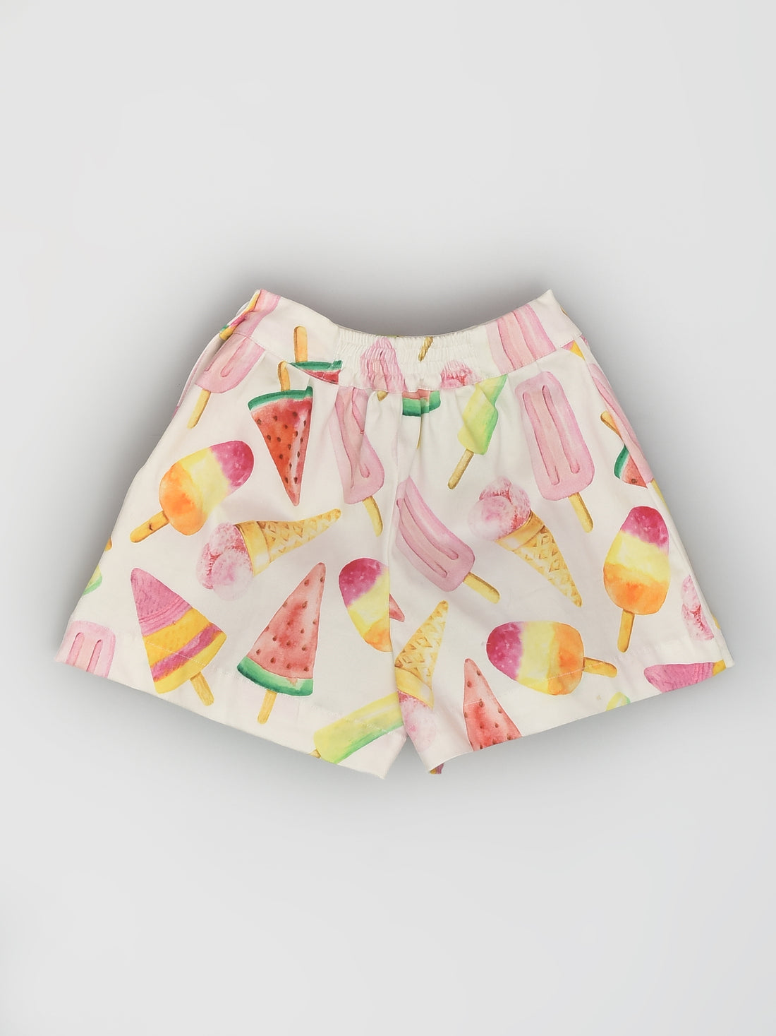 Ice-cream Print Shorts for Girls