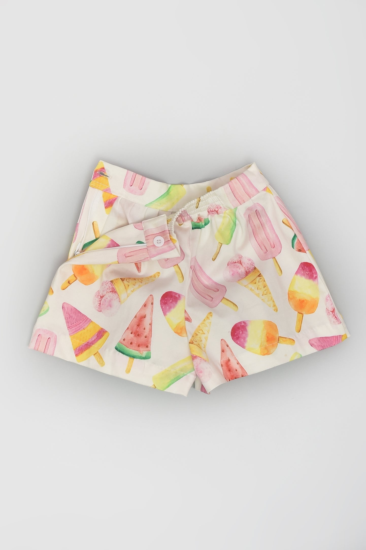 Ice-cream Print Shorts for Girls