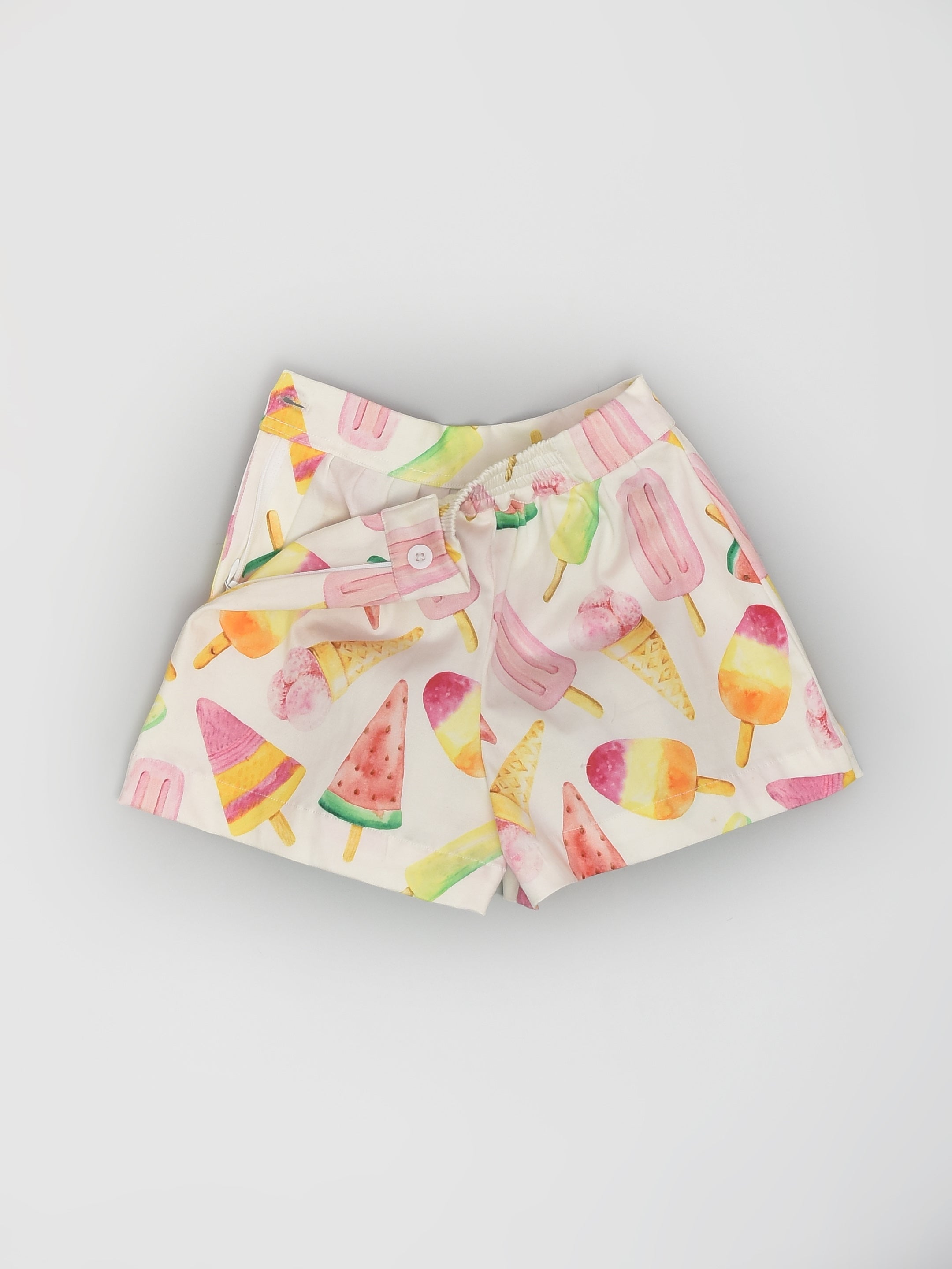 Ice-cream Print Shorts for Girls