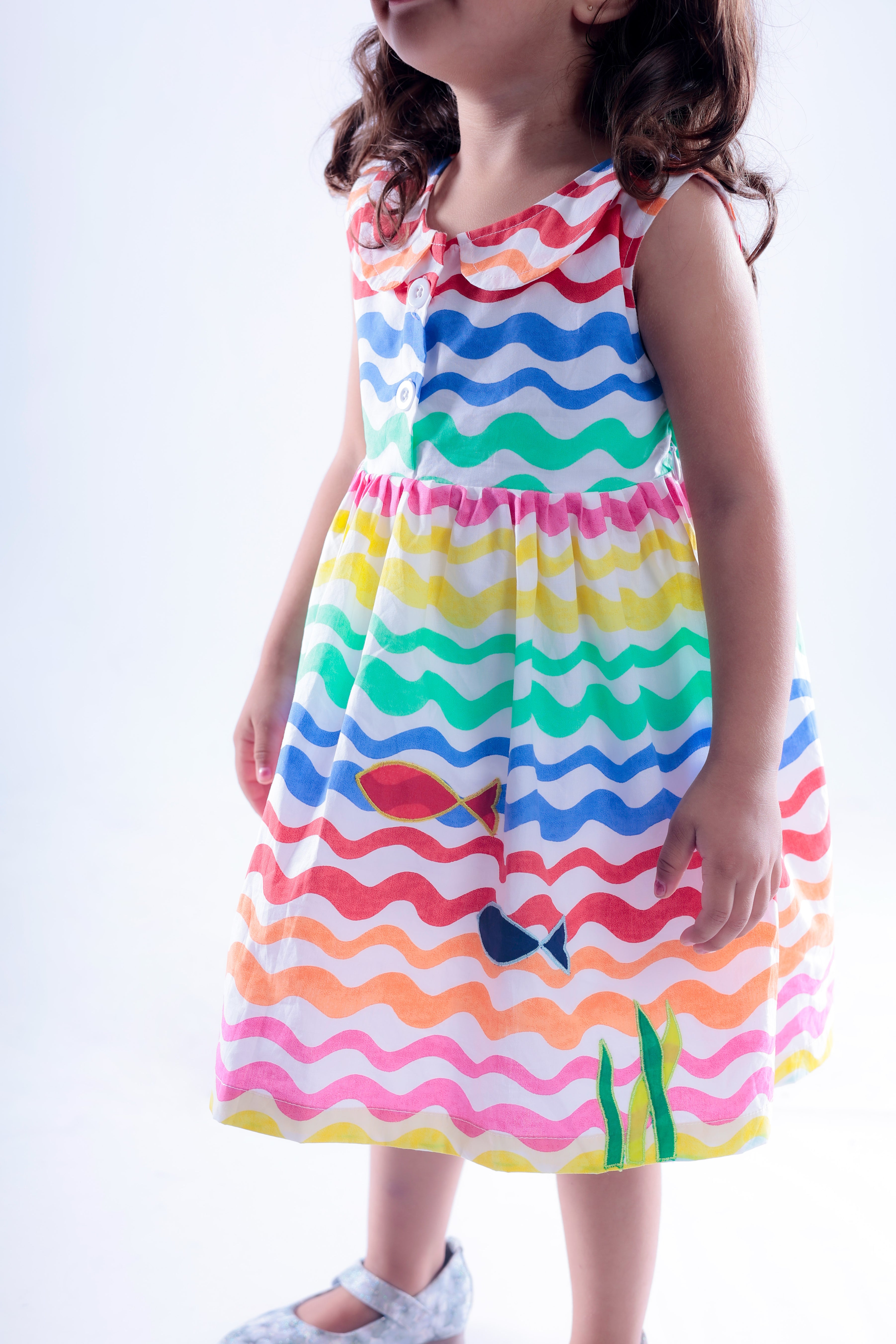 Multicoloured Wave Dress