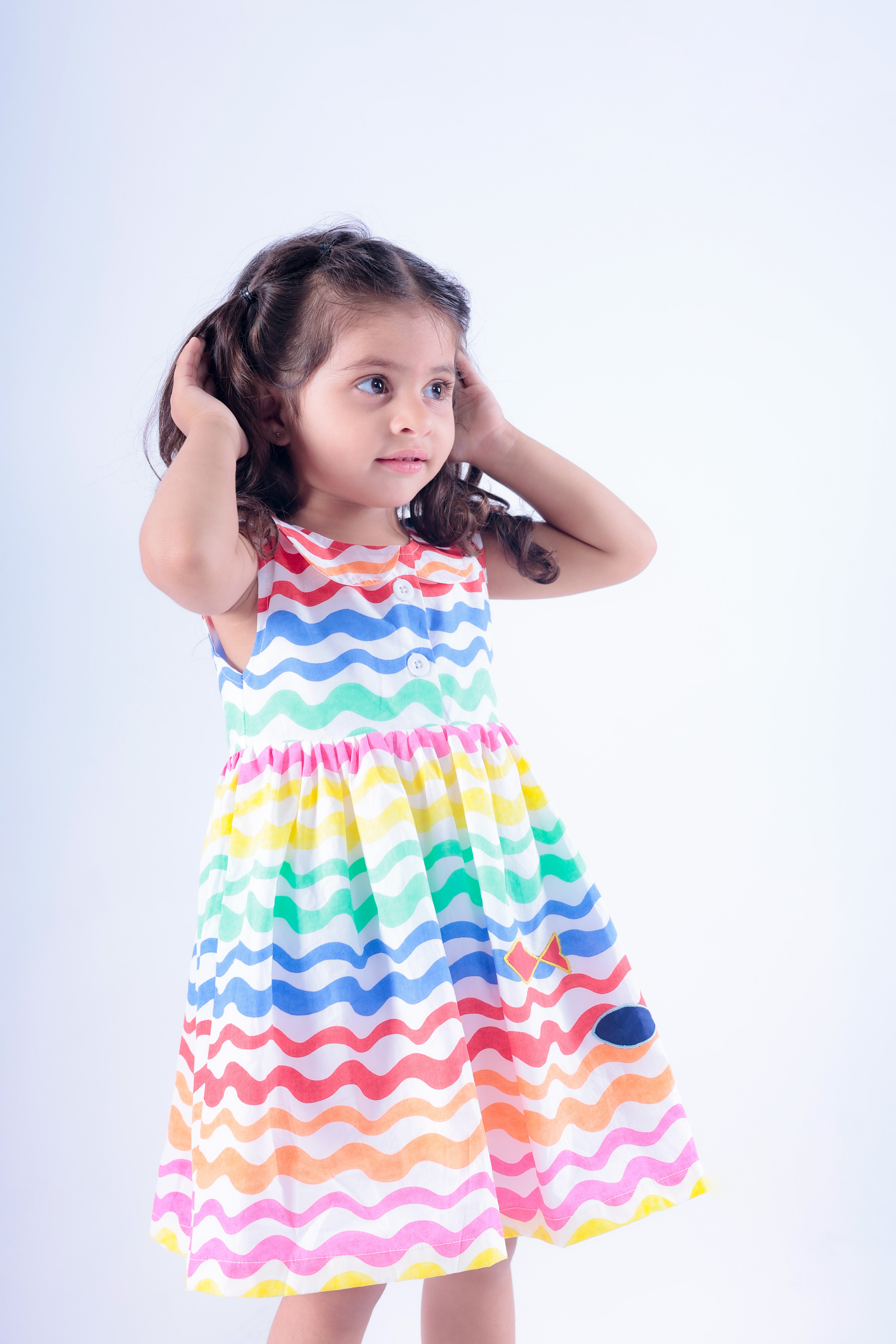 Multicoloured Wave Dress