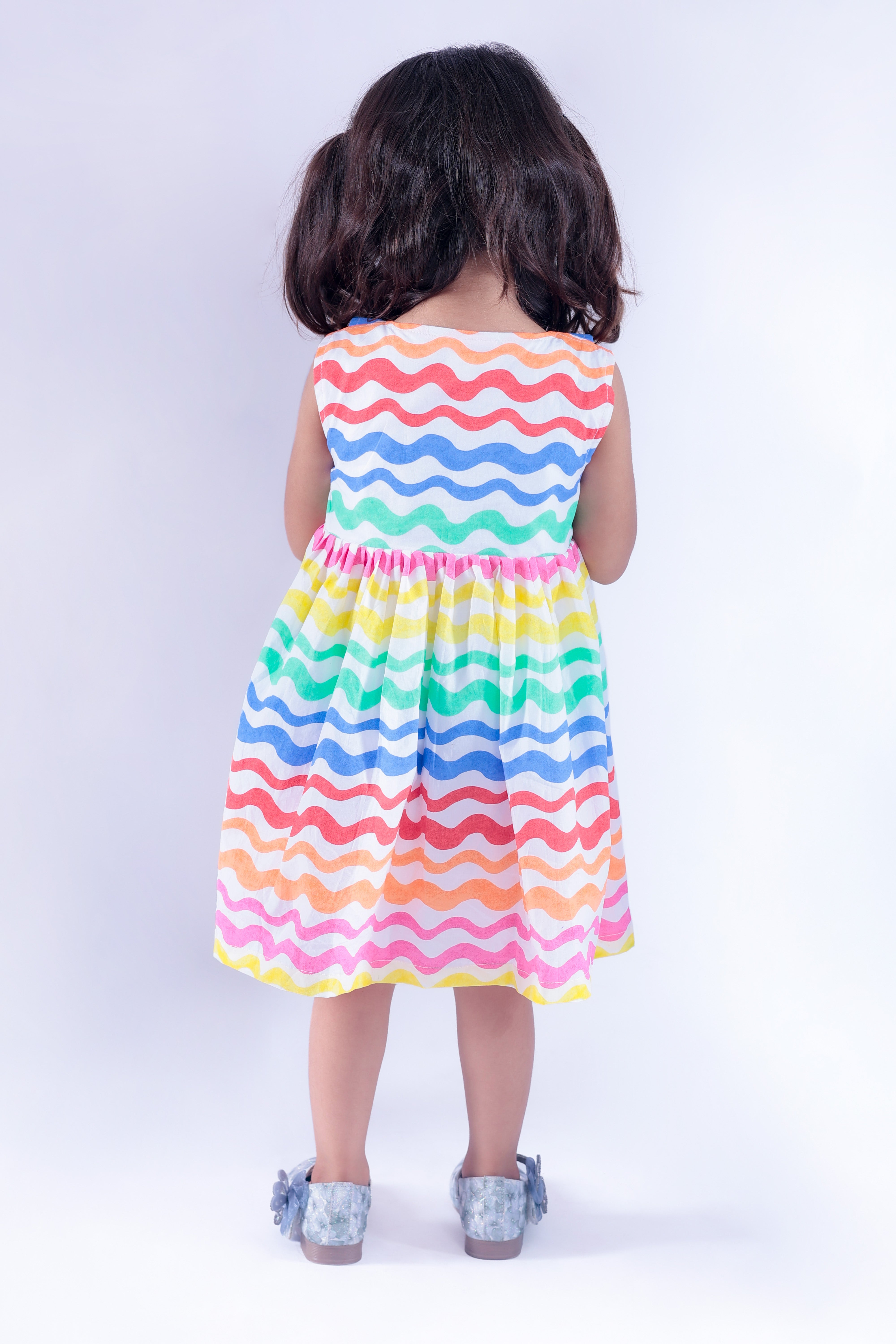 Multicoloured Wave Dress