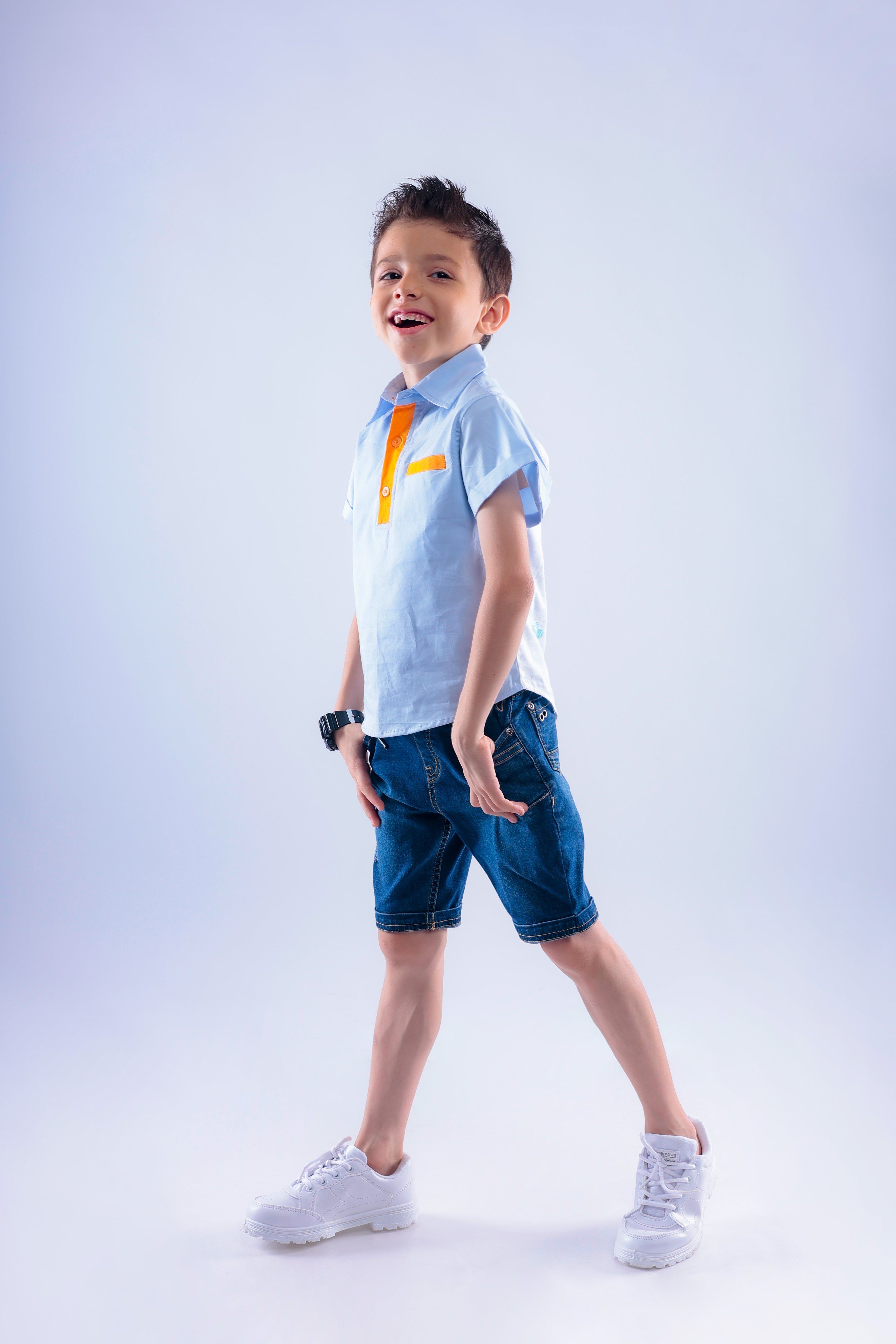 Shirt with Embroidered Hot Balloon