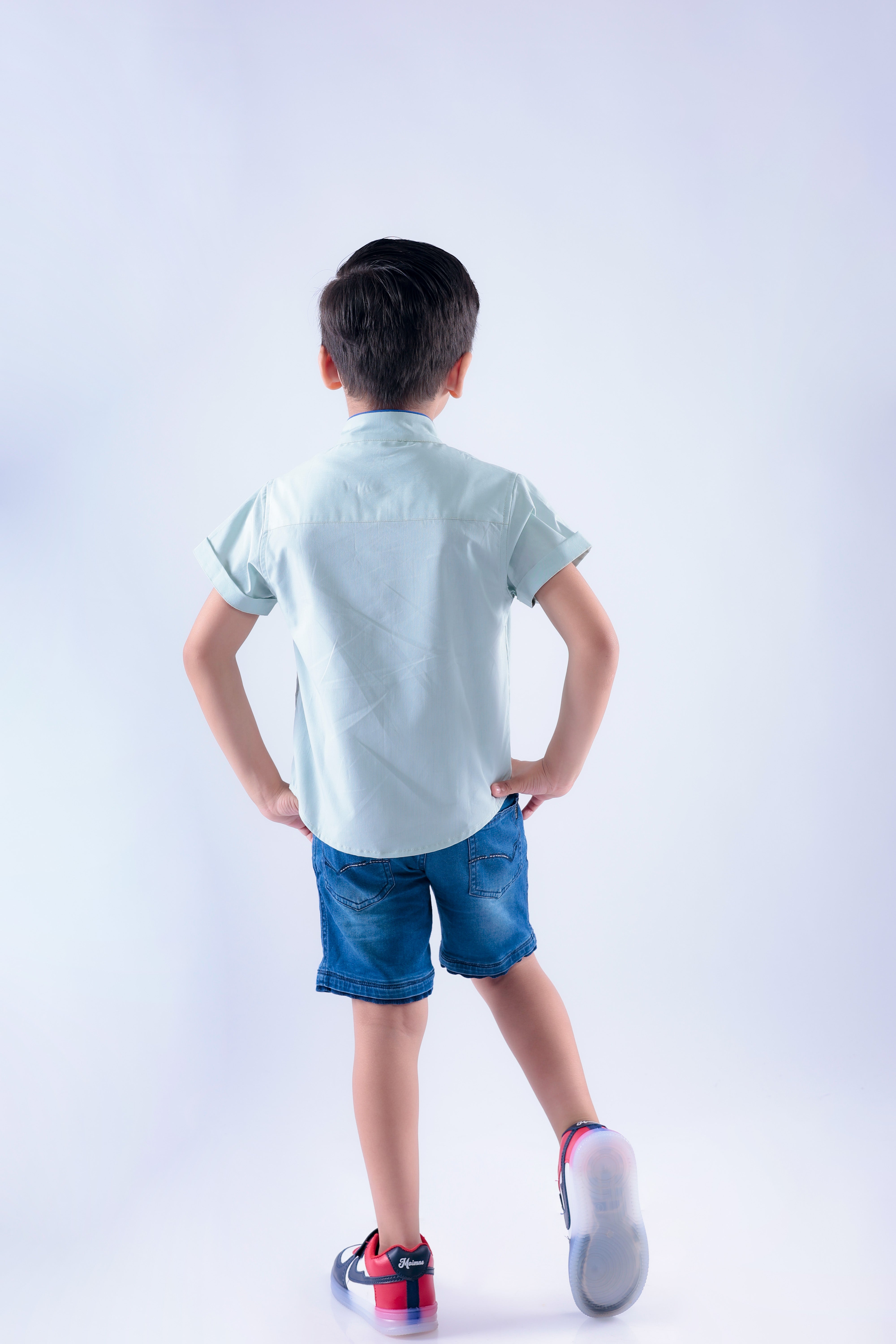 Shirt with Embroidered Ferris Wheel