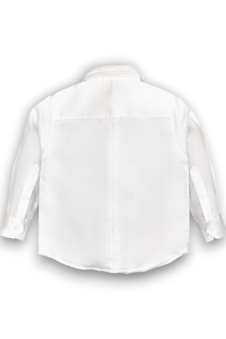 Red Vintage Car Embroidered Shirt with Bottle Green Panel