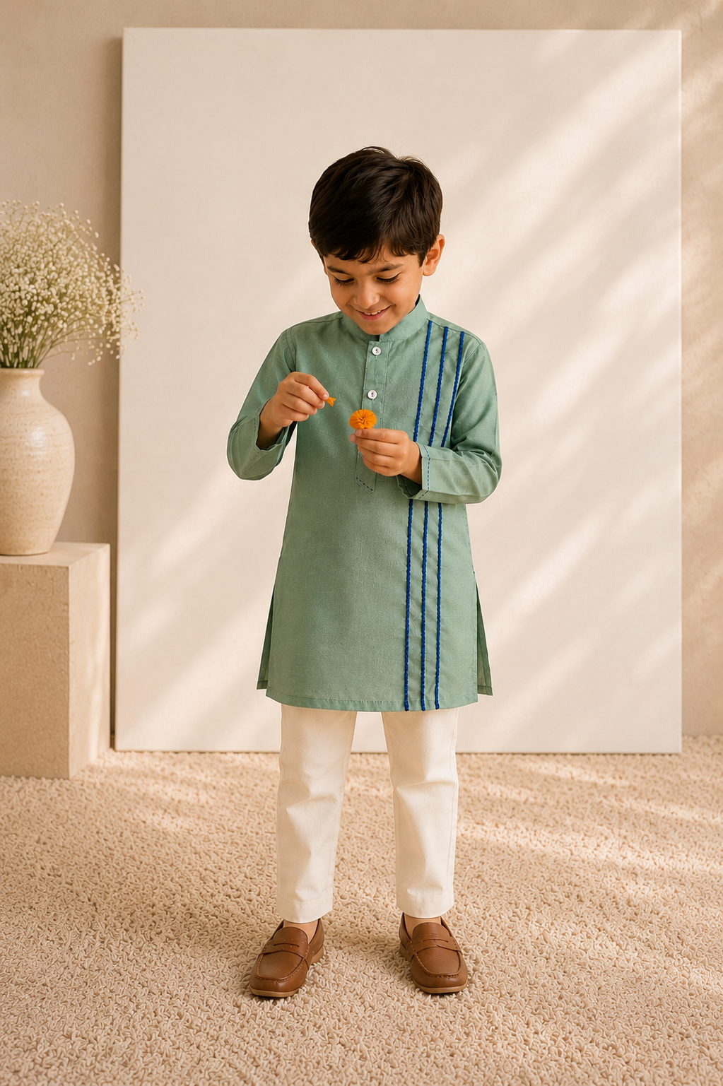 Fern — Kurta Set in Sage Green